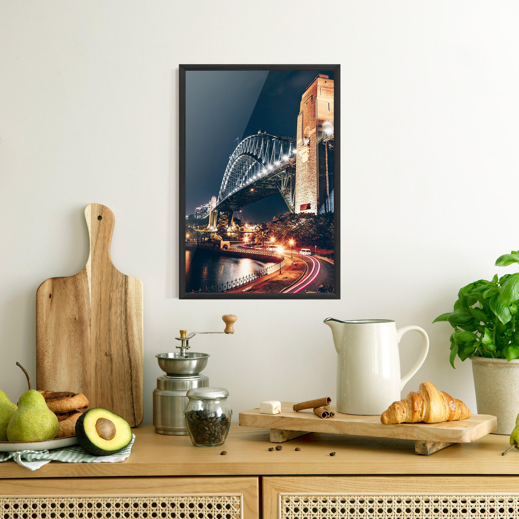 Gerahmte Poster Sydney Harbour Bridge mockup 8