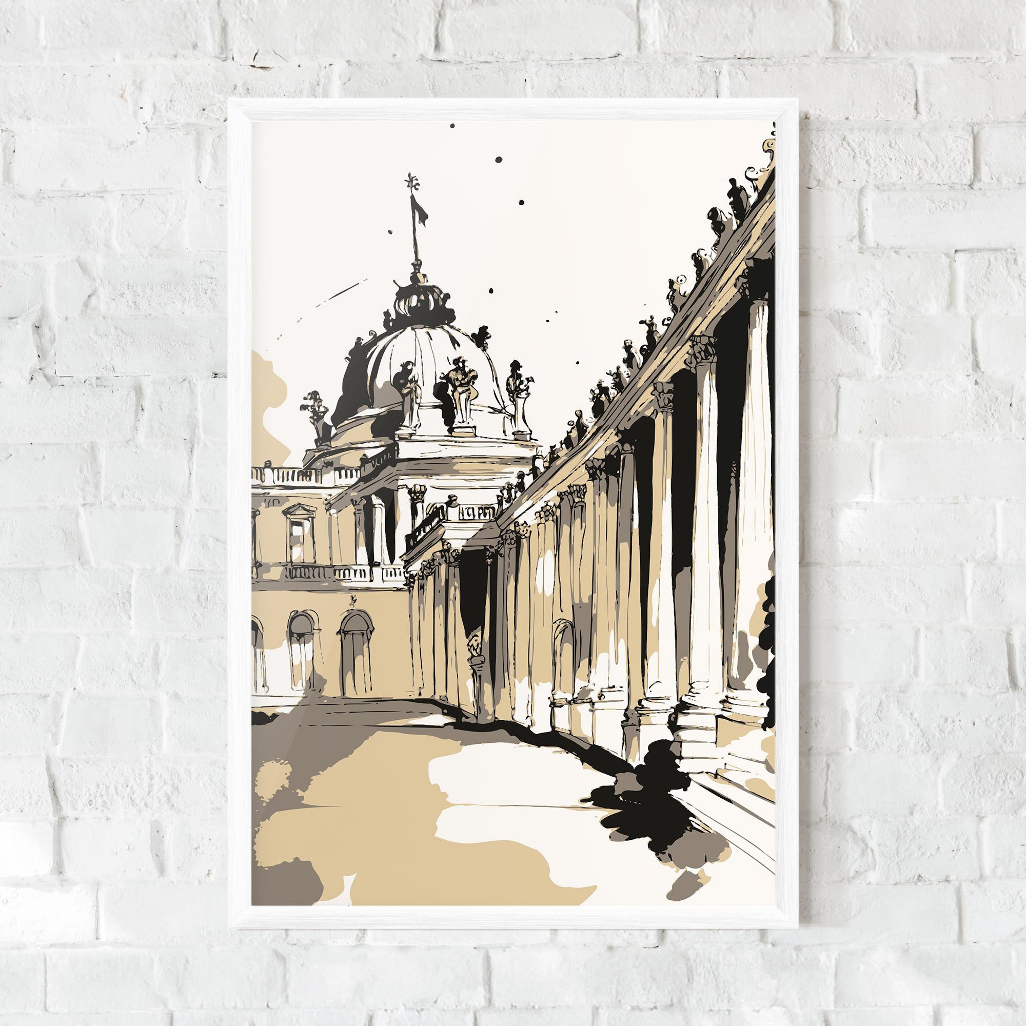 Gerahmte Poster Art Palace Of Versailles mockup 0
