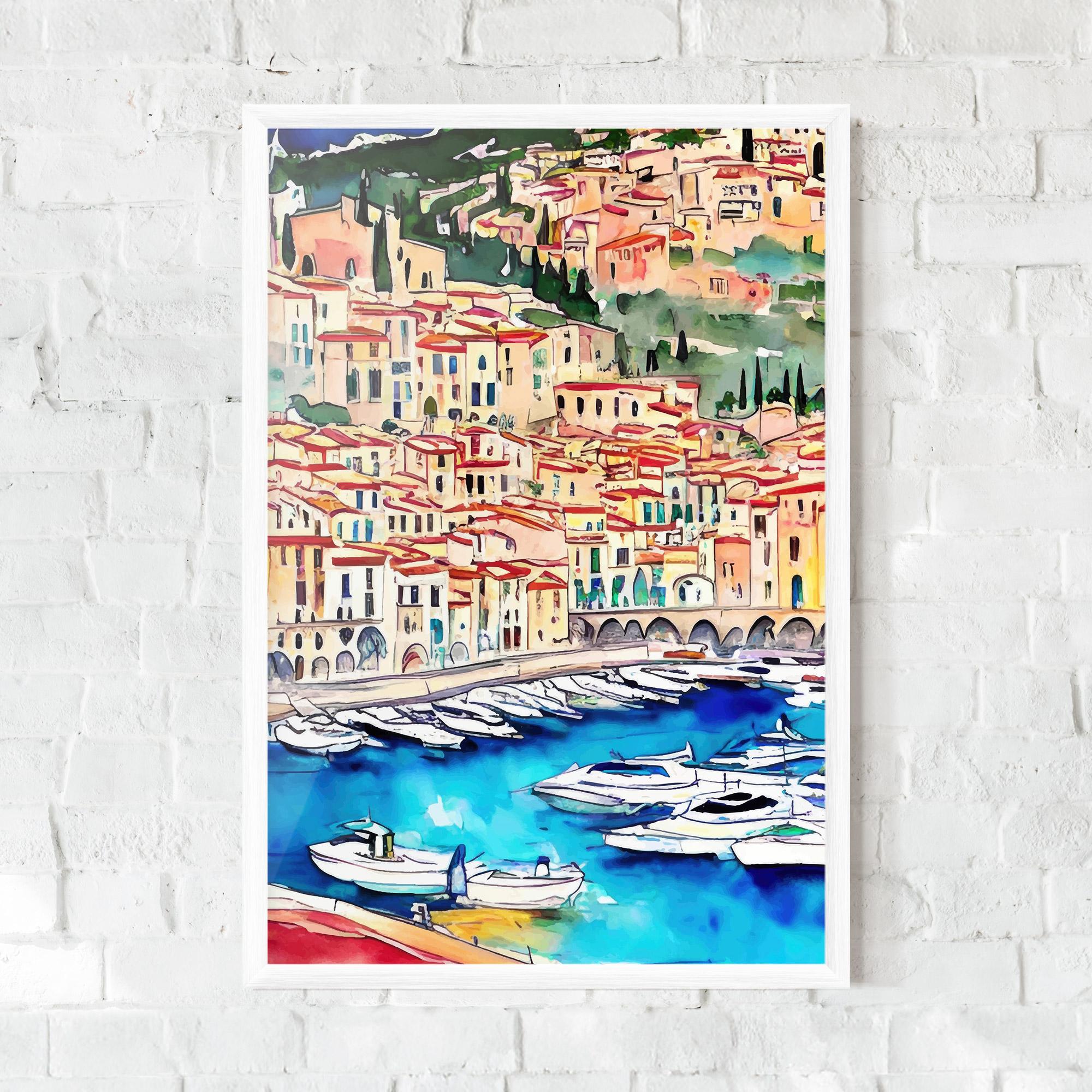 Gerahmte Poster French City mockup 0