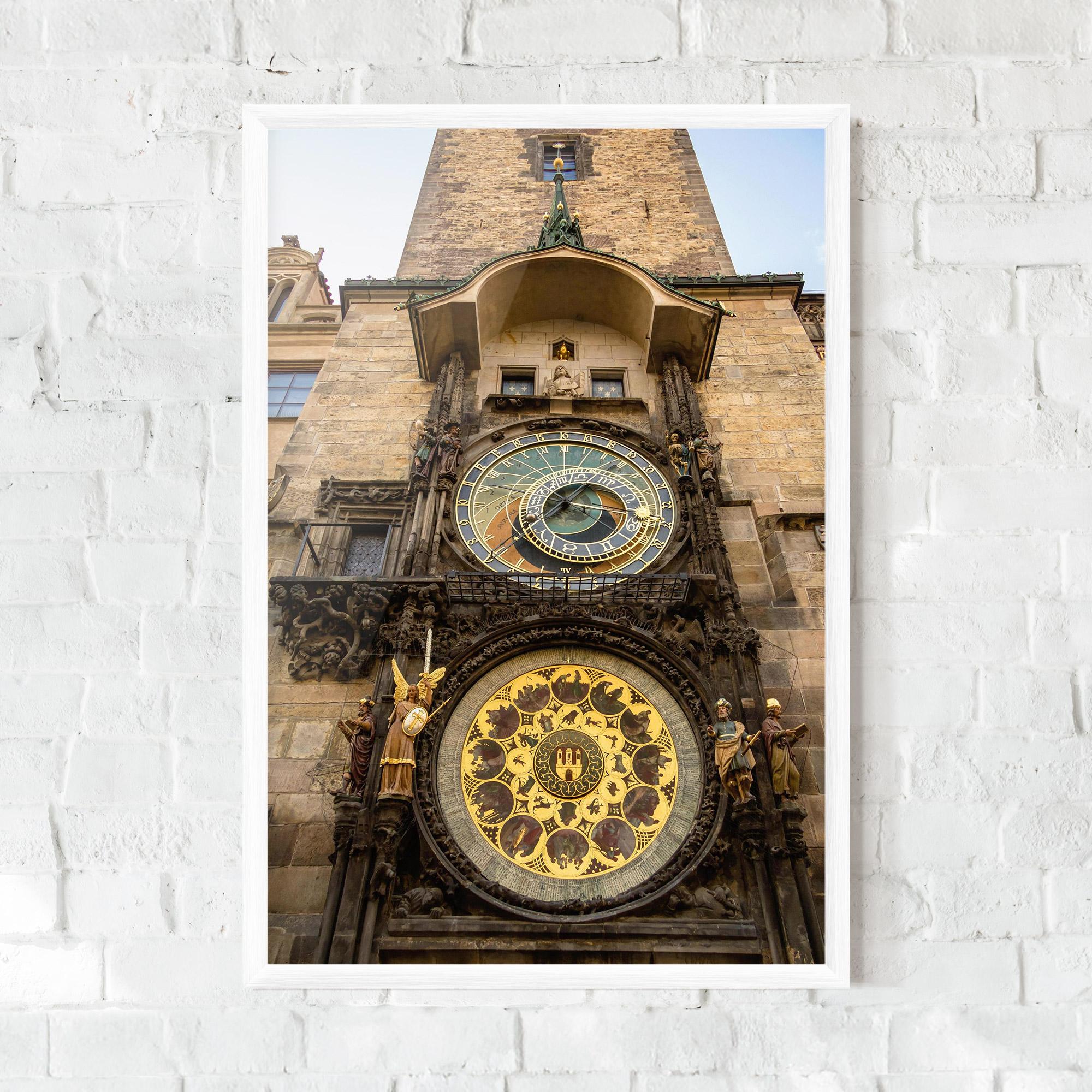 Gerahmte Poster Prague Clock mockup 0