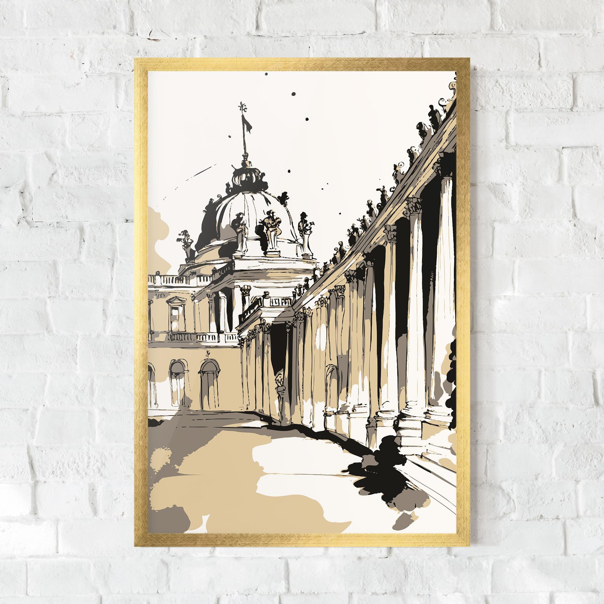 Gerahmte Poster Art Palace Of Versailles mockup 0
