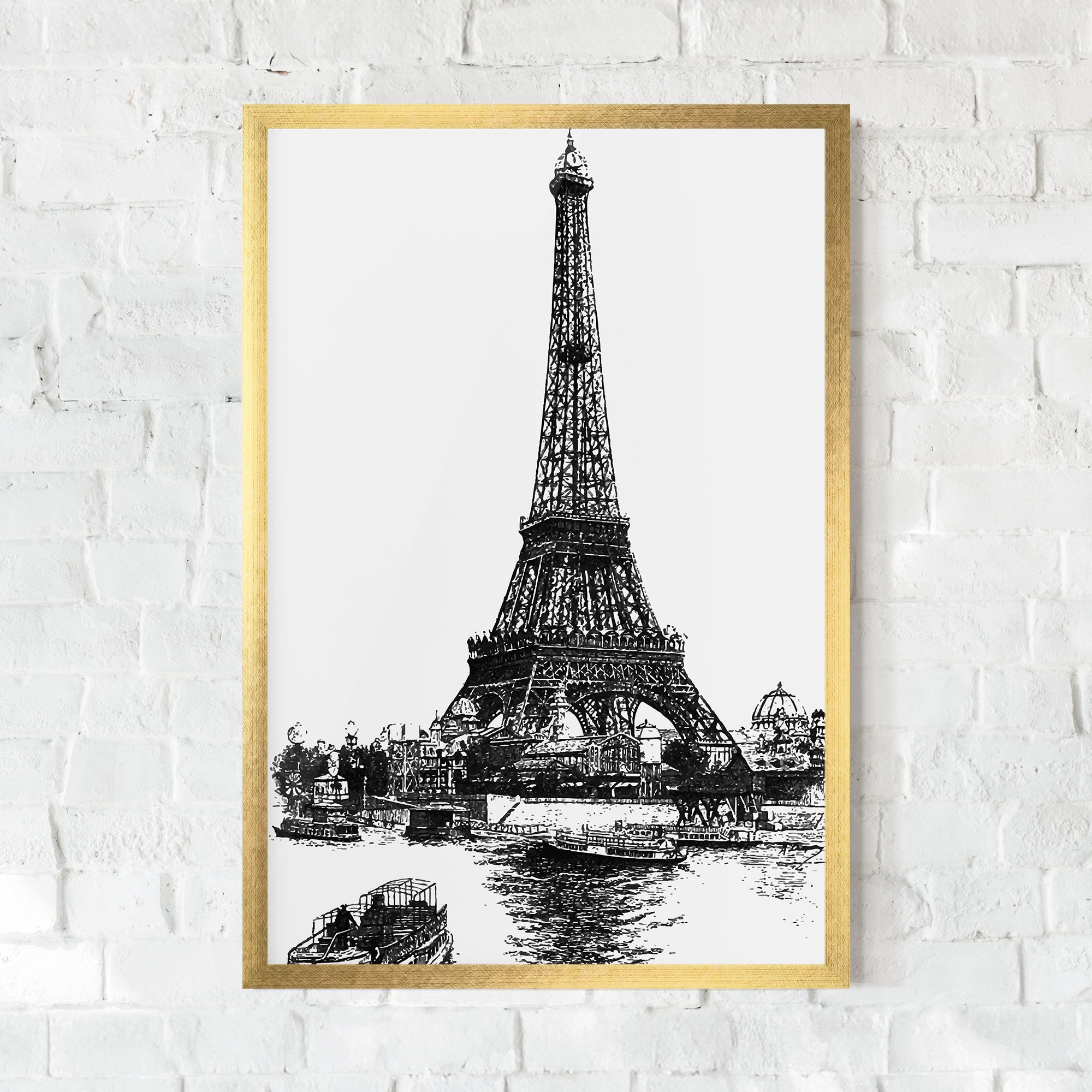 Eiffel Tower Drawing mockup 0