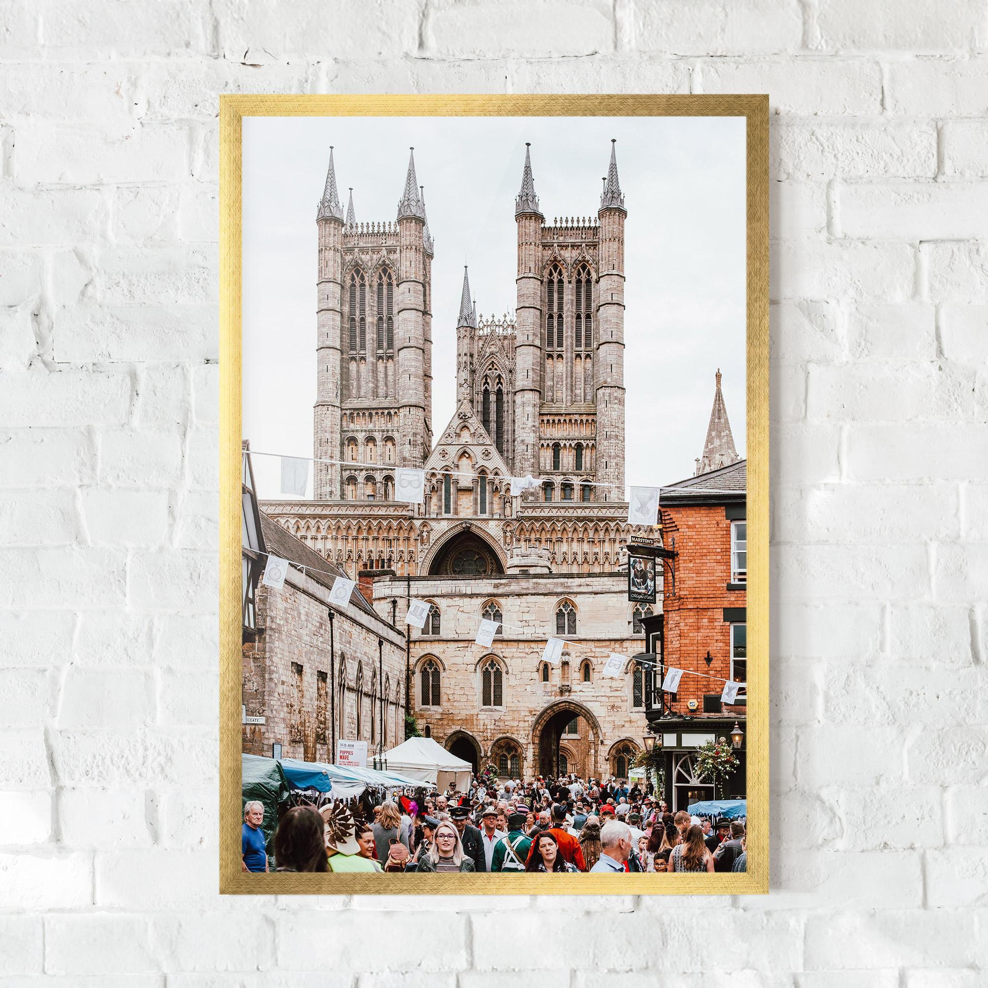 Gerahmte Poster Lincoln Cathedral mockup 0