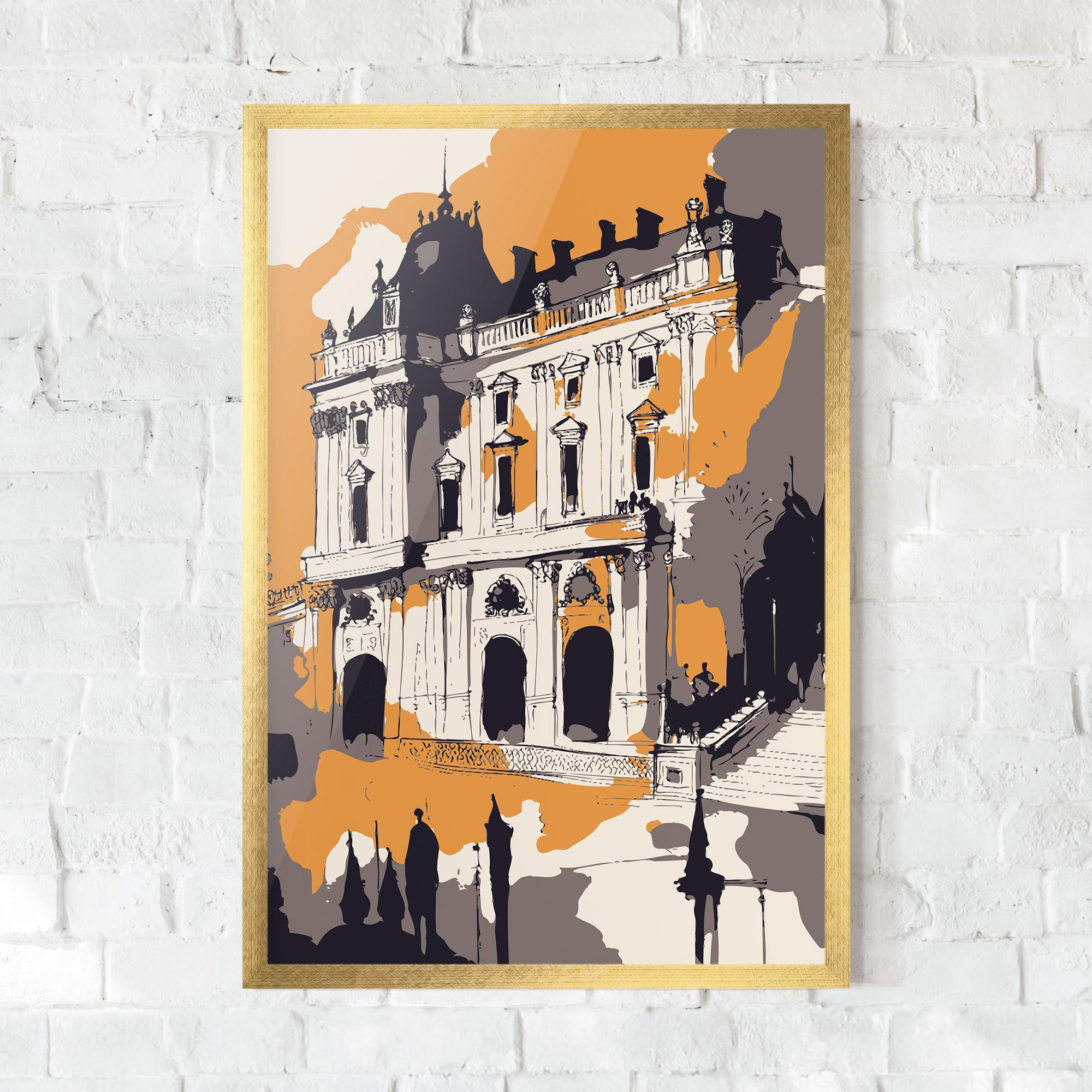 Gerahmte Poster Palace Of Versailles mockup 0