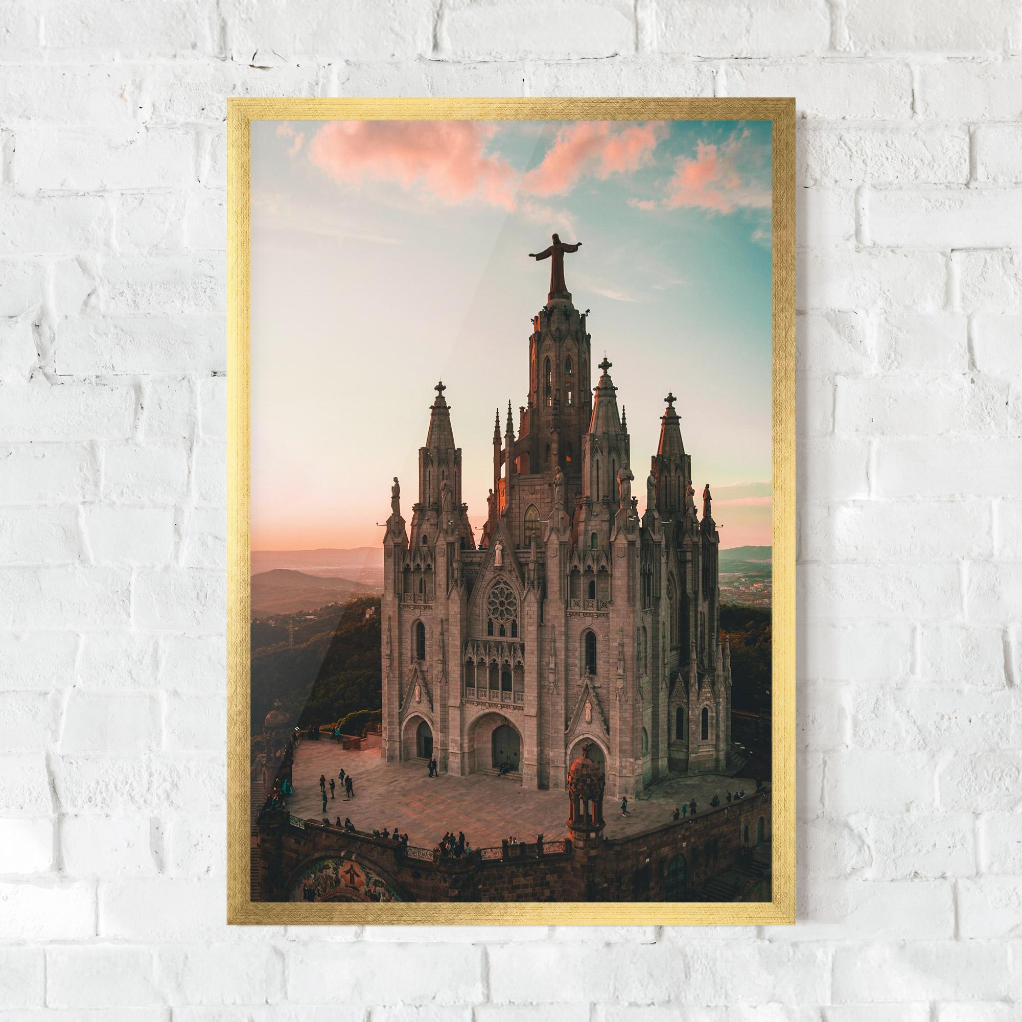Gerahmte Poster Tibidabo Barcelona mockup 0