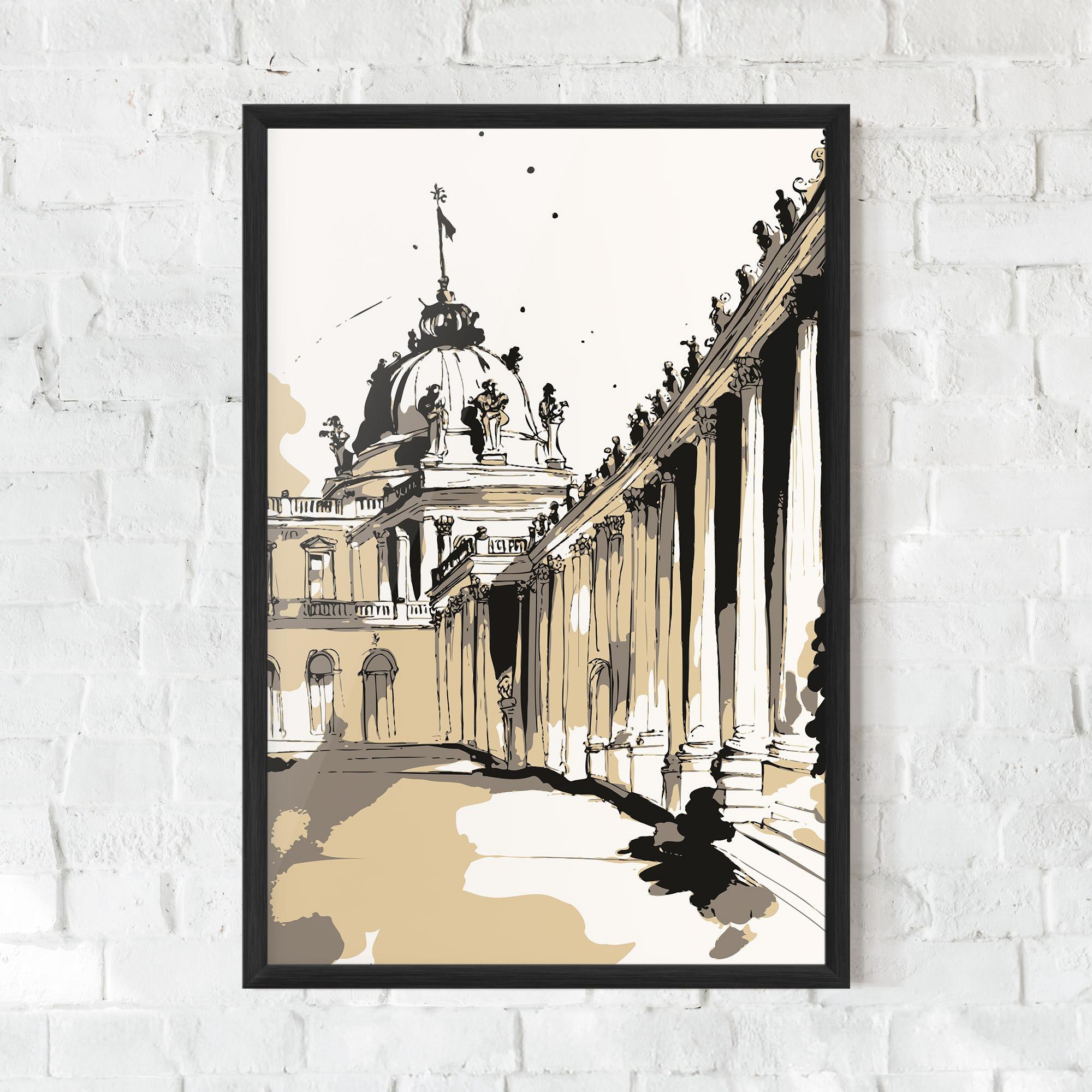 Gerahmte Poster Art Palace Of Versailles mockup 0