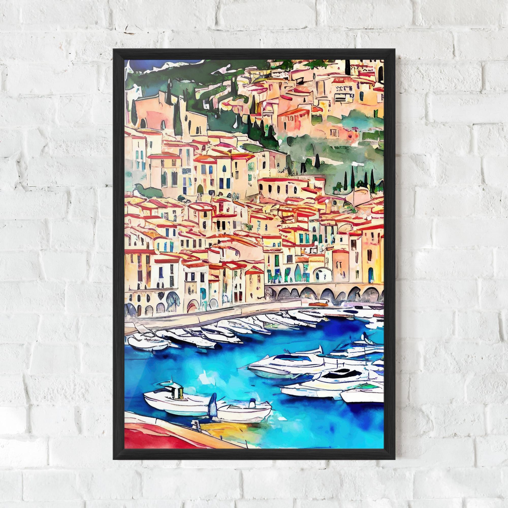 Gerahmte Poster French City mockup 0