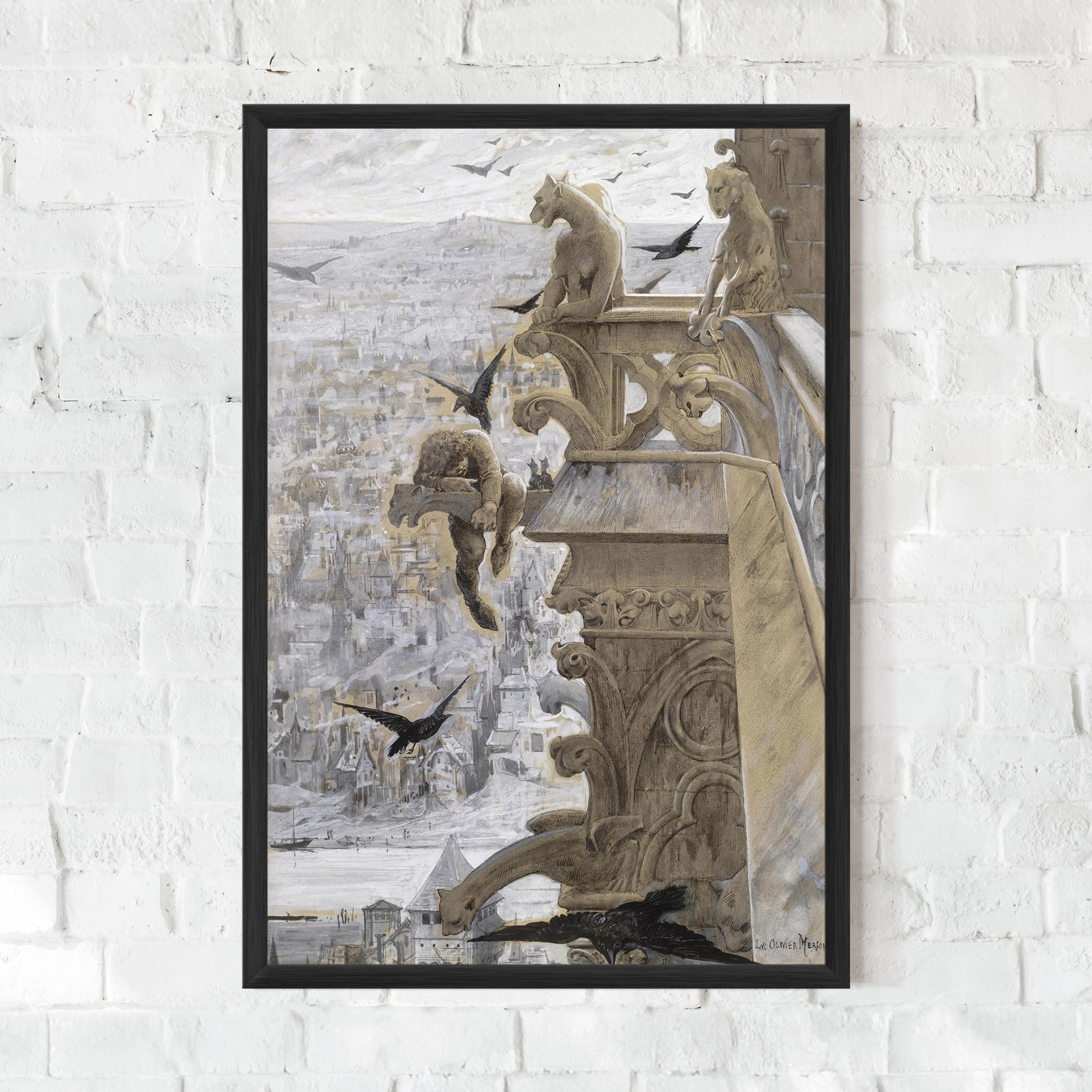 Gerahmte Poster Notre Dame mockup 0