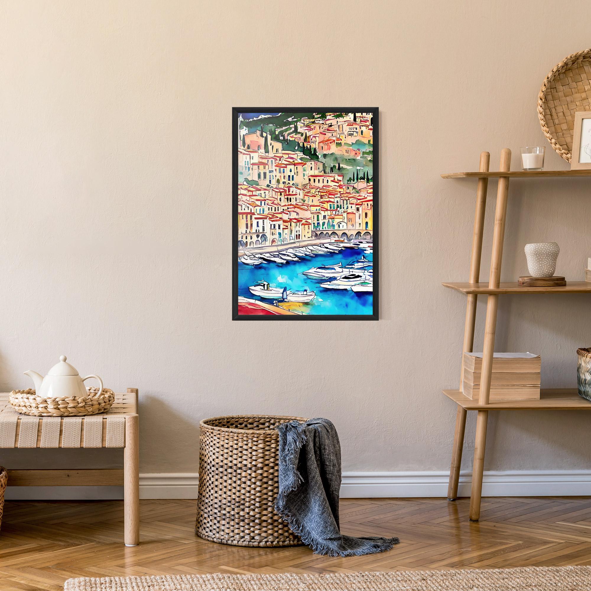 Gerahmte Poster French City mockup 9