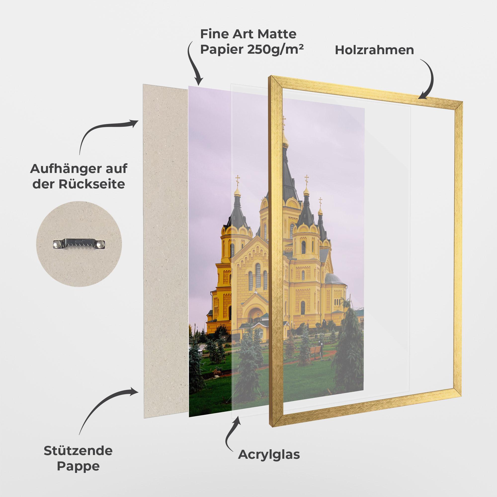 Gerahmte Poster Nevsky Cathedral mockup 1