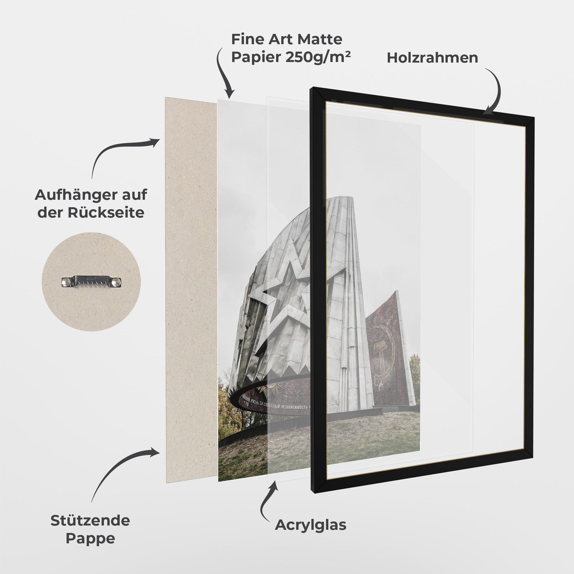 Gerahmte Poster Monument Of Glory mockup 1