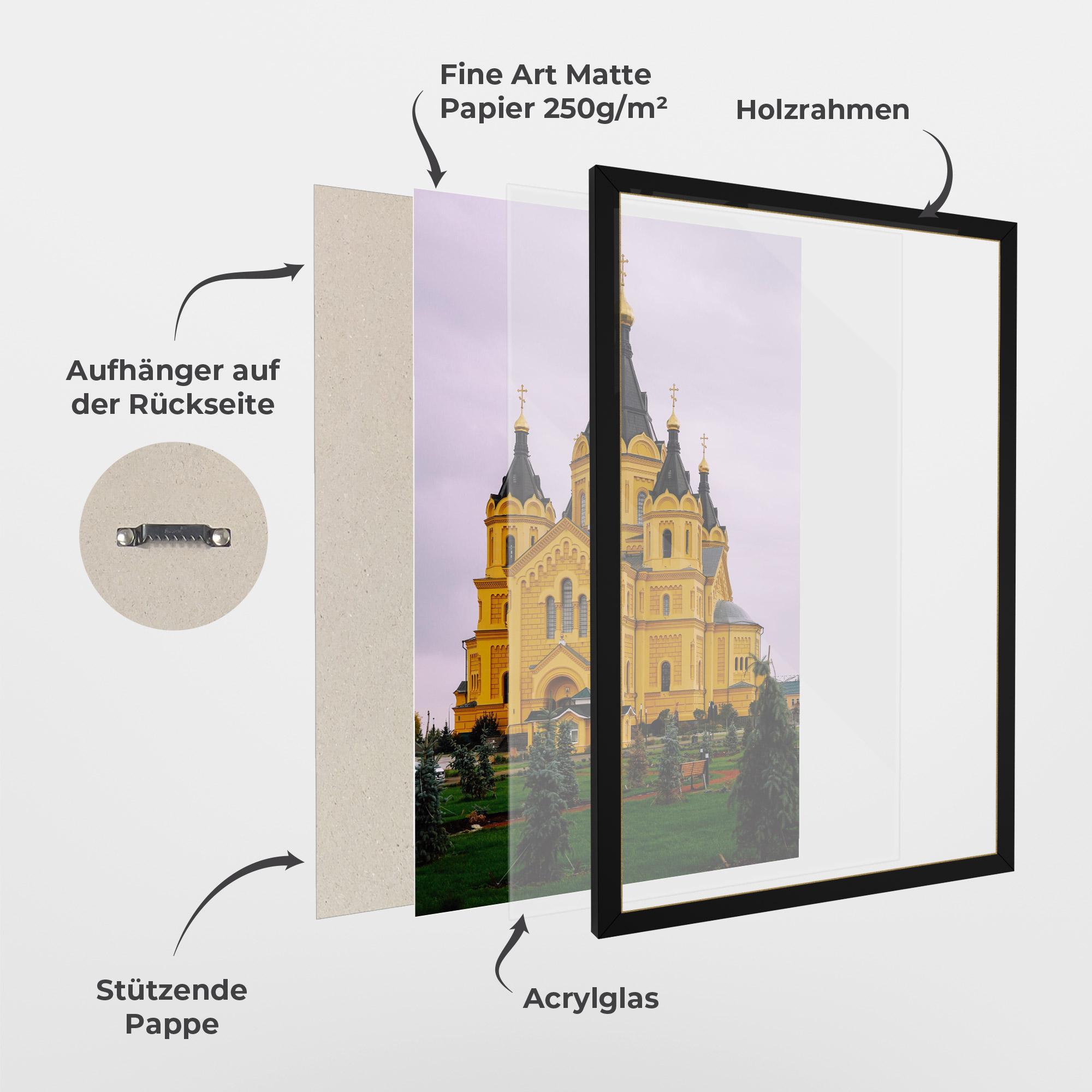 Gerahmte Poster Nevsky Cathedral mockup 1