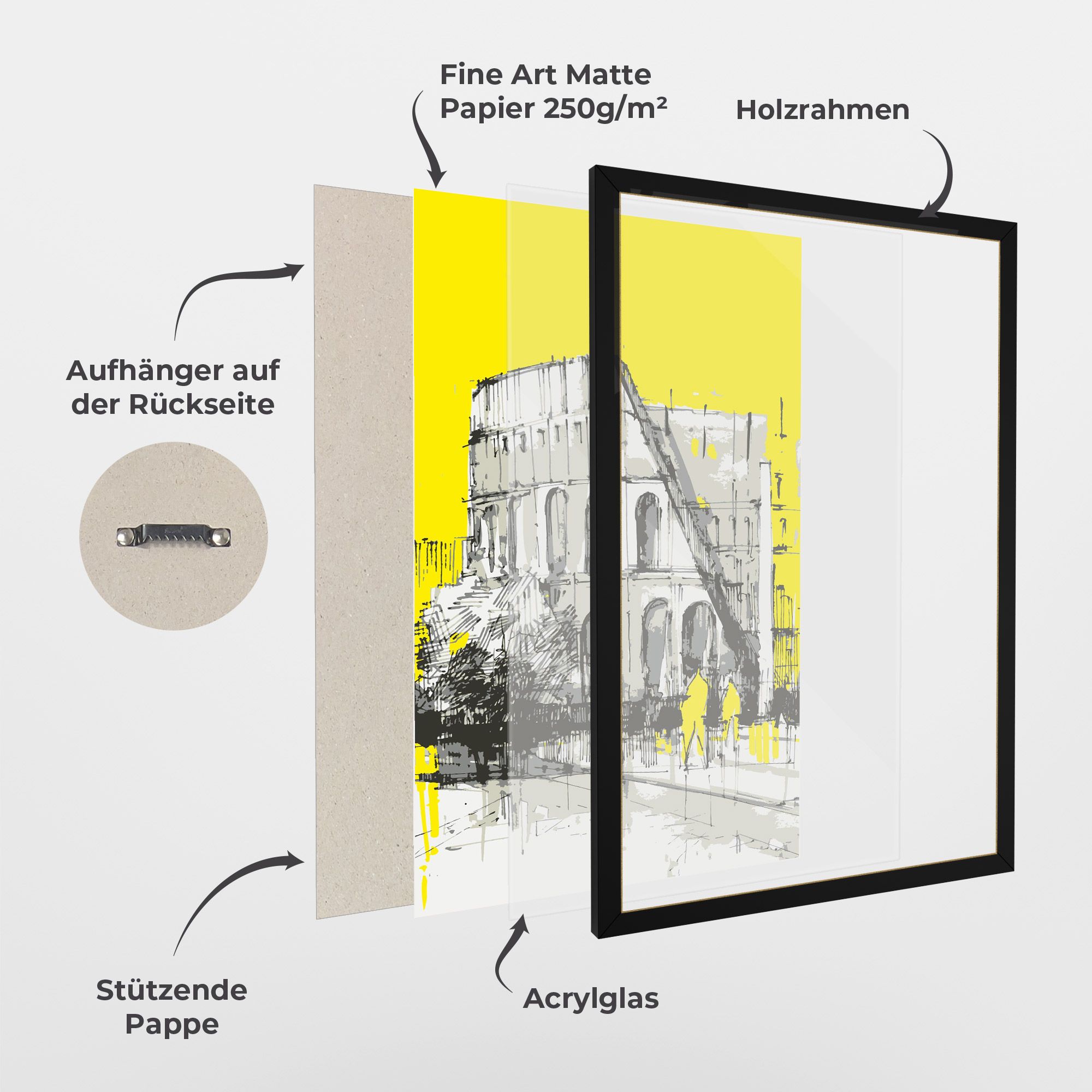 Yellow Colosseum mockup 1