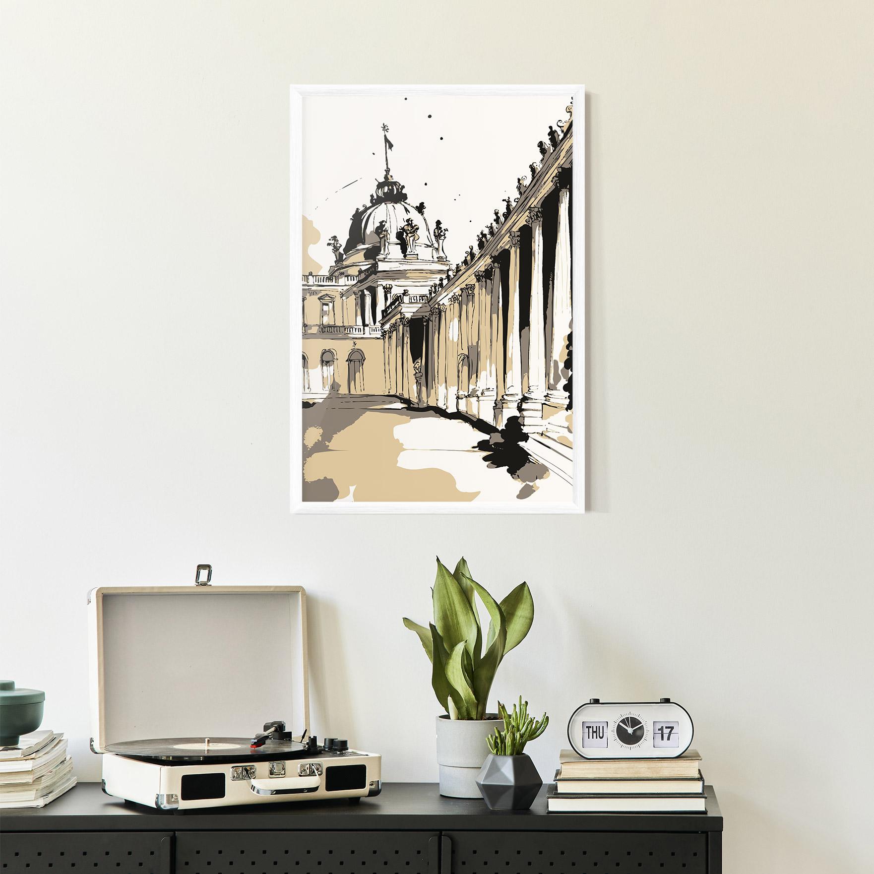Gerahmte Poster Art Palace Of Versailles mockup 2
