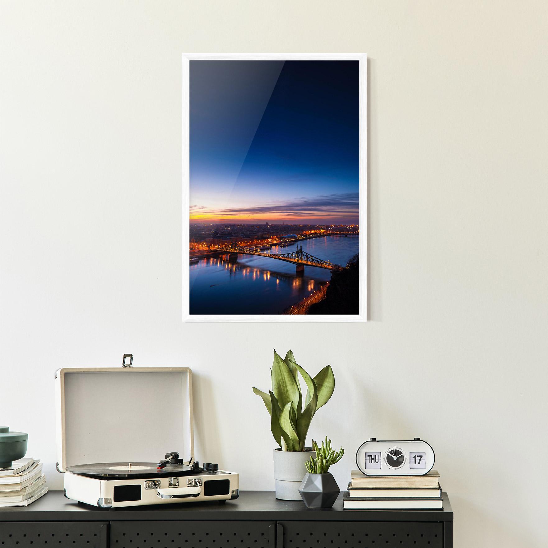 Gerahmte Poster Budapest Sunset mockup 2