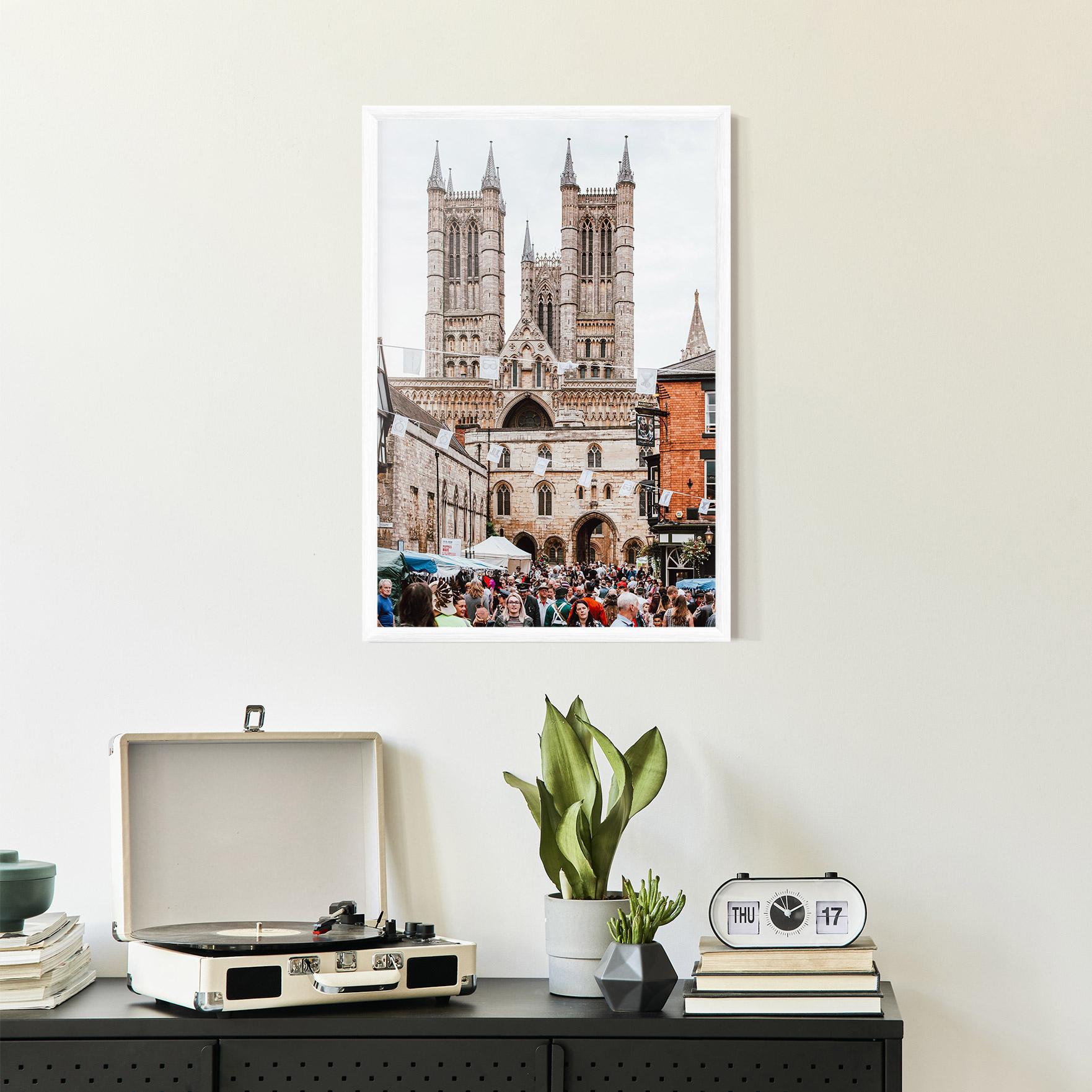 Gerahmte Poster Lincoln Cathedral mockup 2