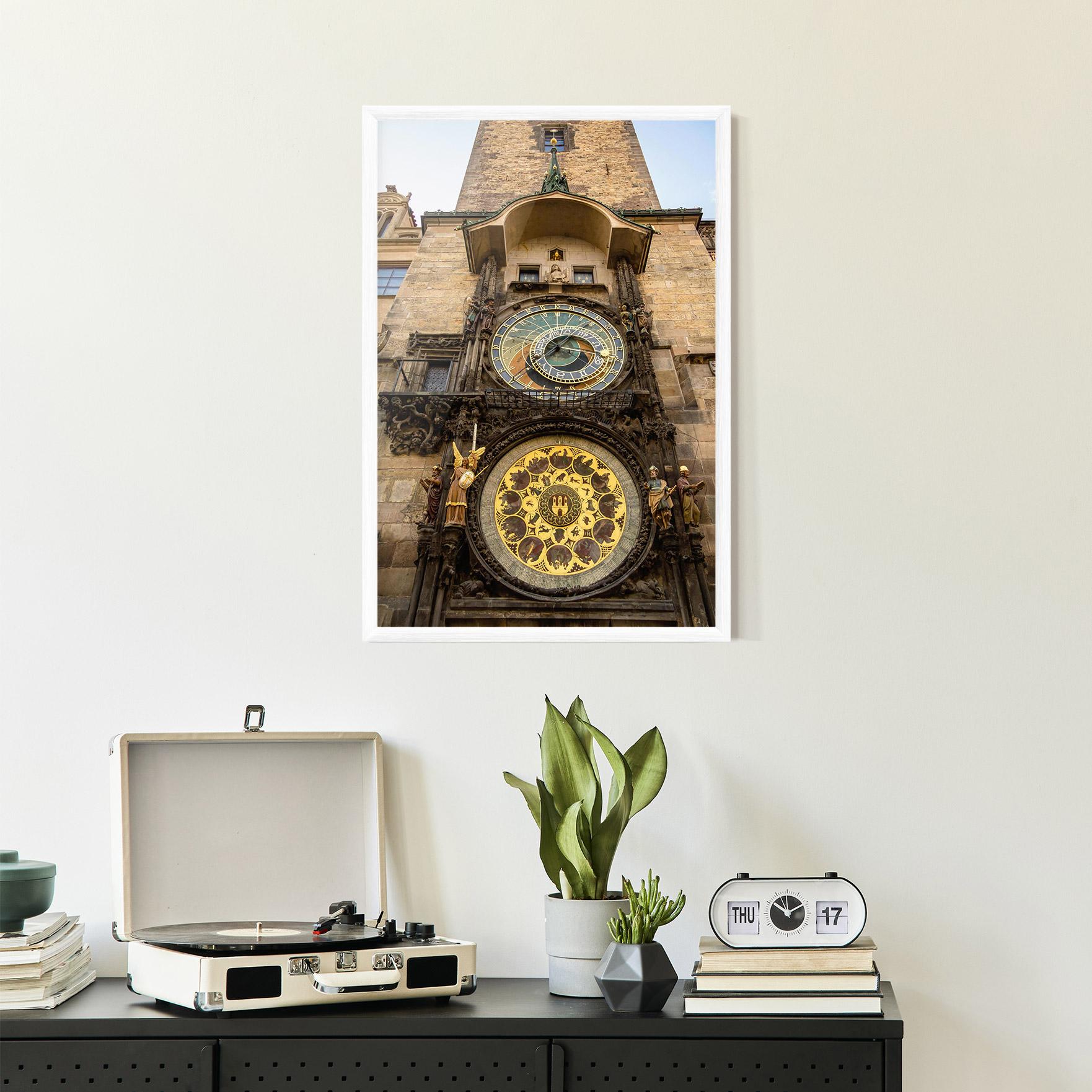 Gerahmte Poster Prague Clock mockup 2