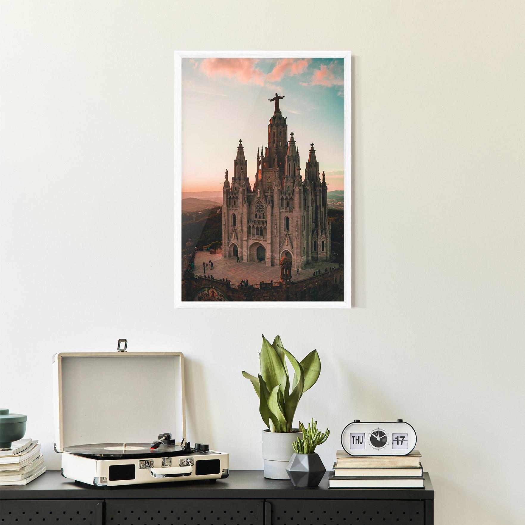 Gerahmte Poster Tibidabo Barcelona mockup 2