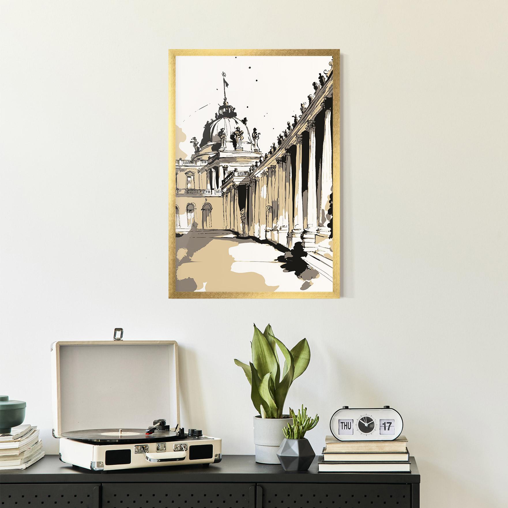 Gerahmte Poster Art Palace Of Versailles mockup 2