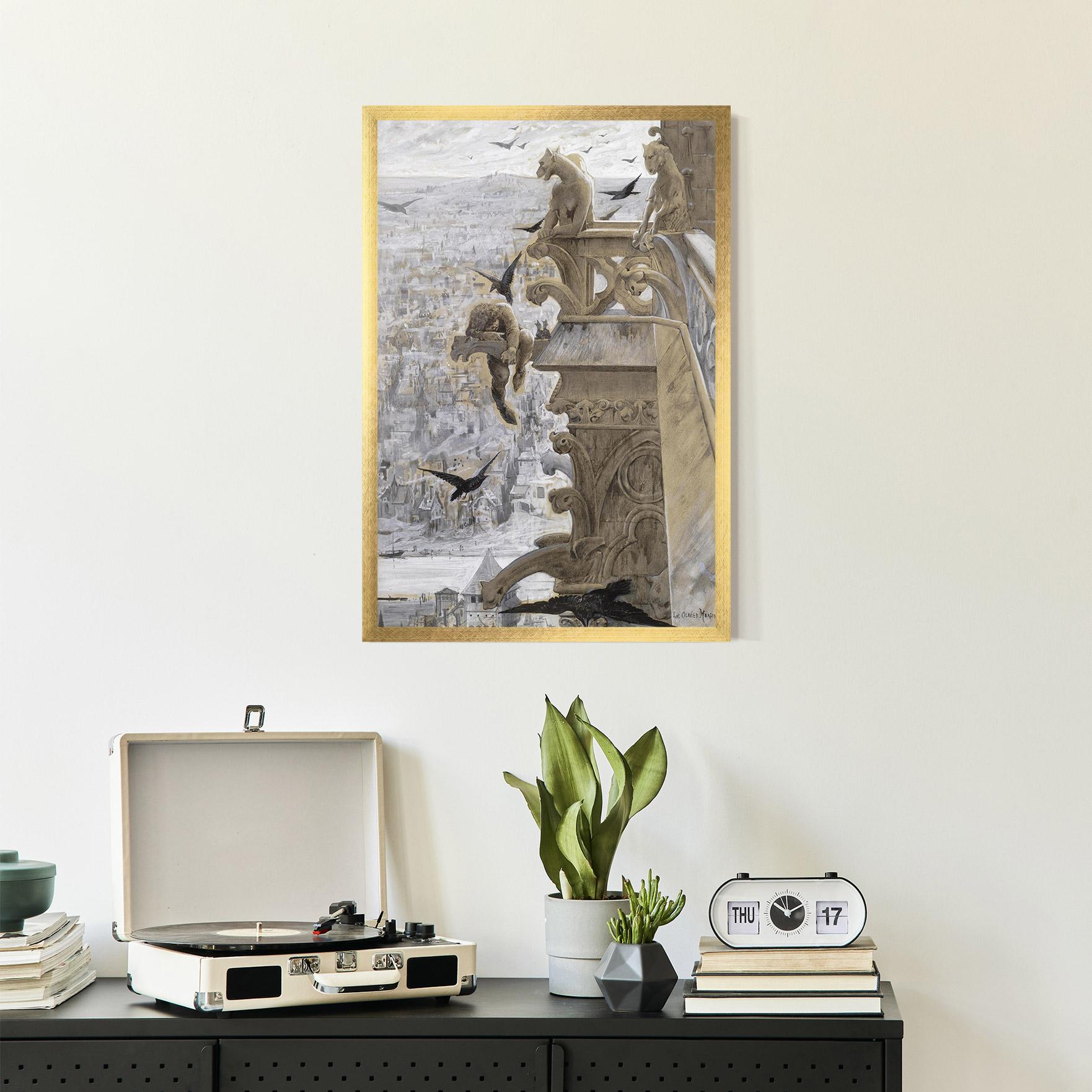 Gerahmte Poster Notre Dame mockup 2