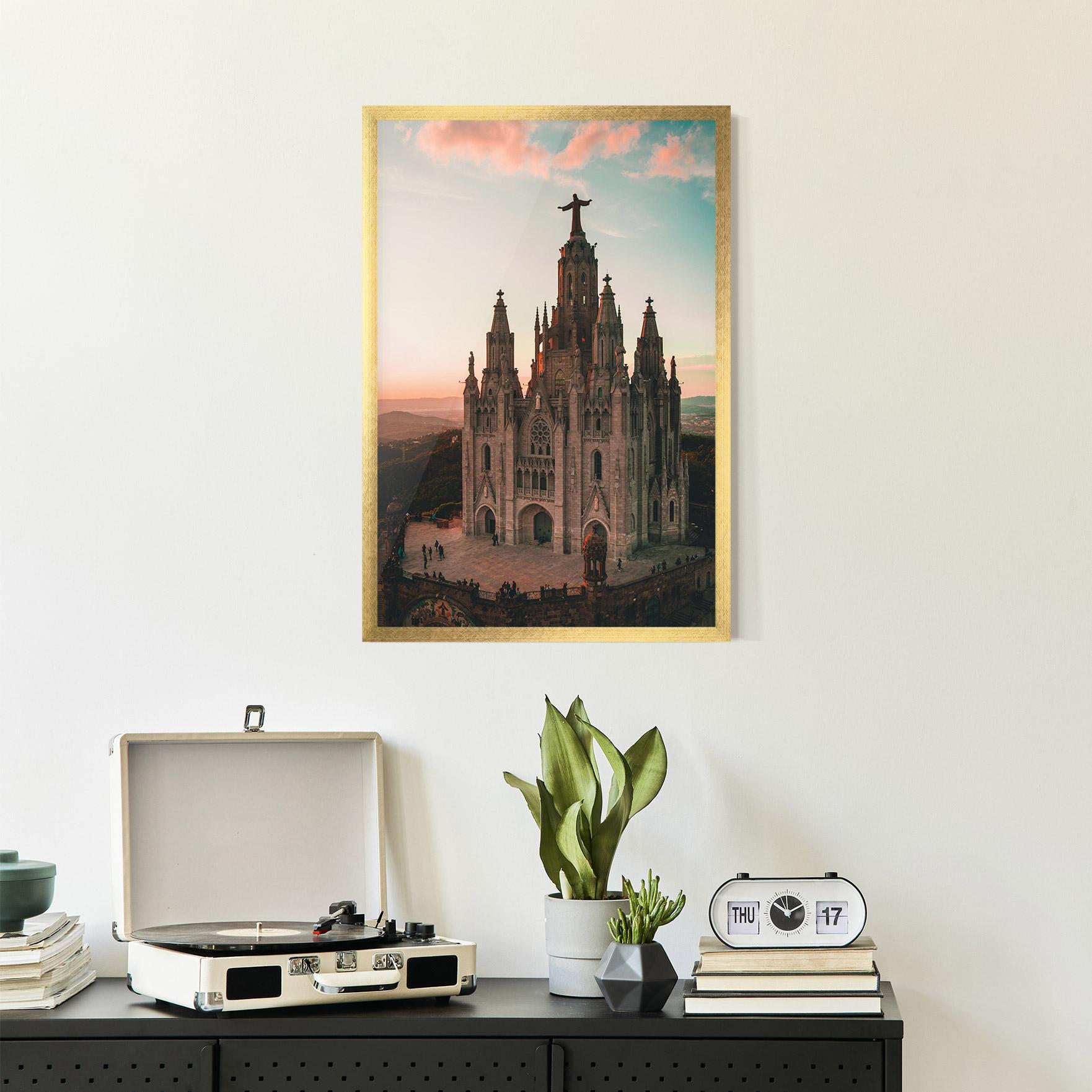 Gerahmte Poster Tibidabo Barcelona mockup 2