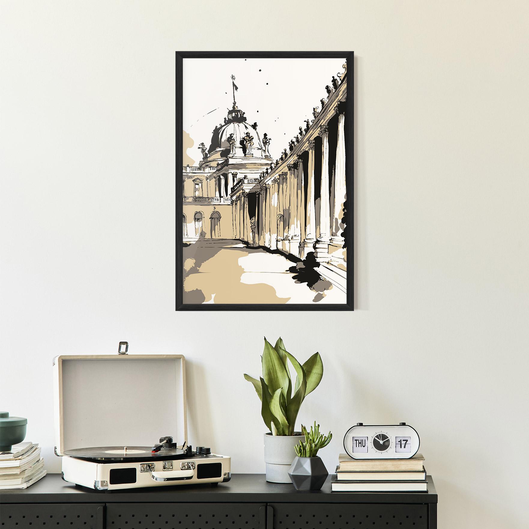 Gerahmte Poster Art Palace Of Versailles mockup 2