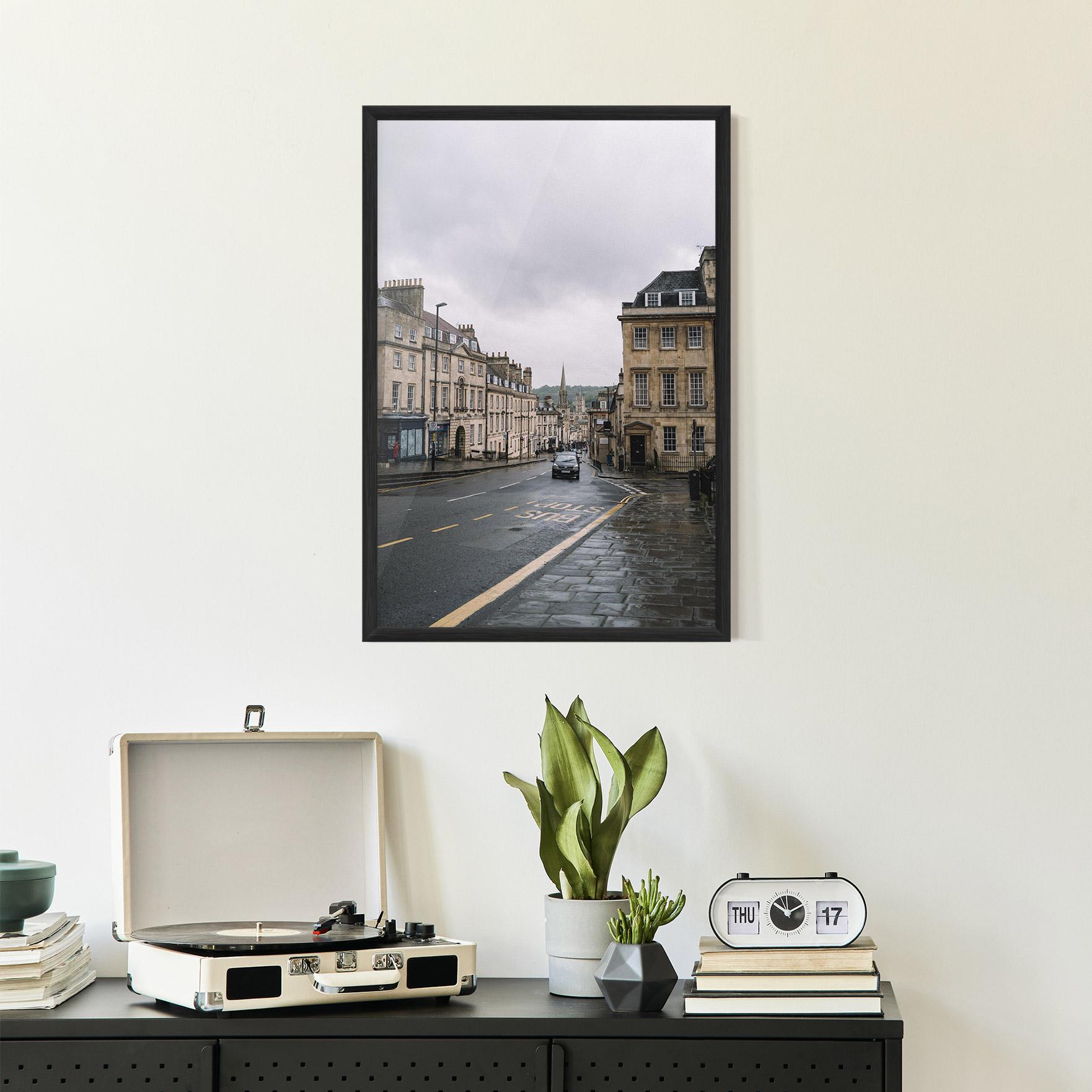 Gerahmte Poster England Street mockup 2