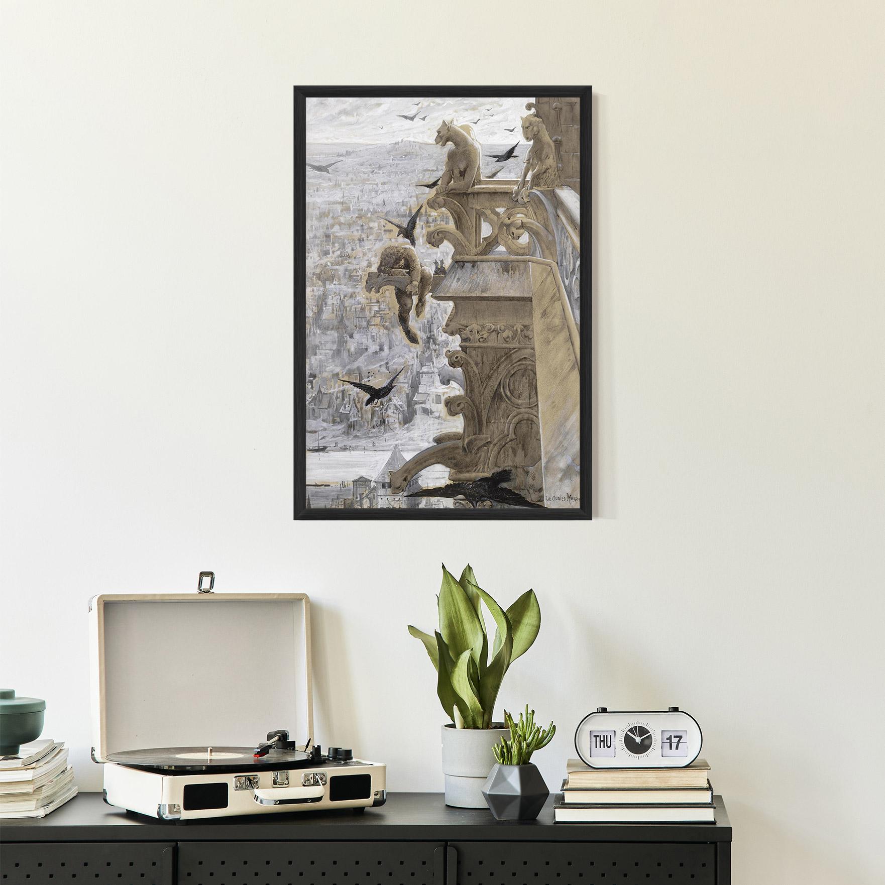 Gerahmte Poster Notre Dame mockup 2