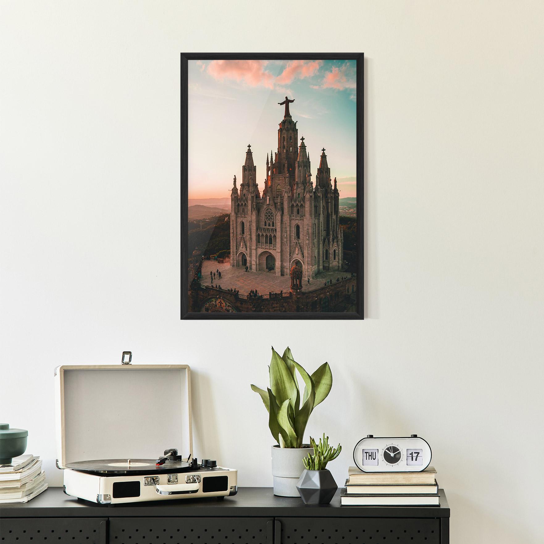Gerahmte Poster Tibidabo Barcelona mockup 2
