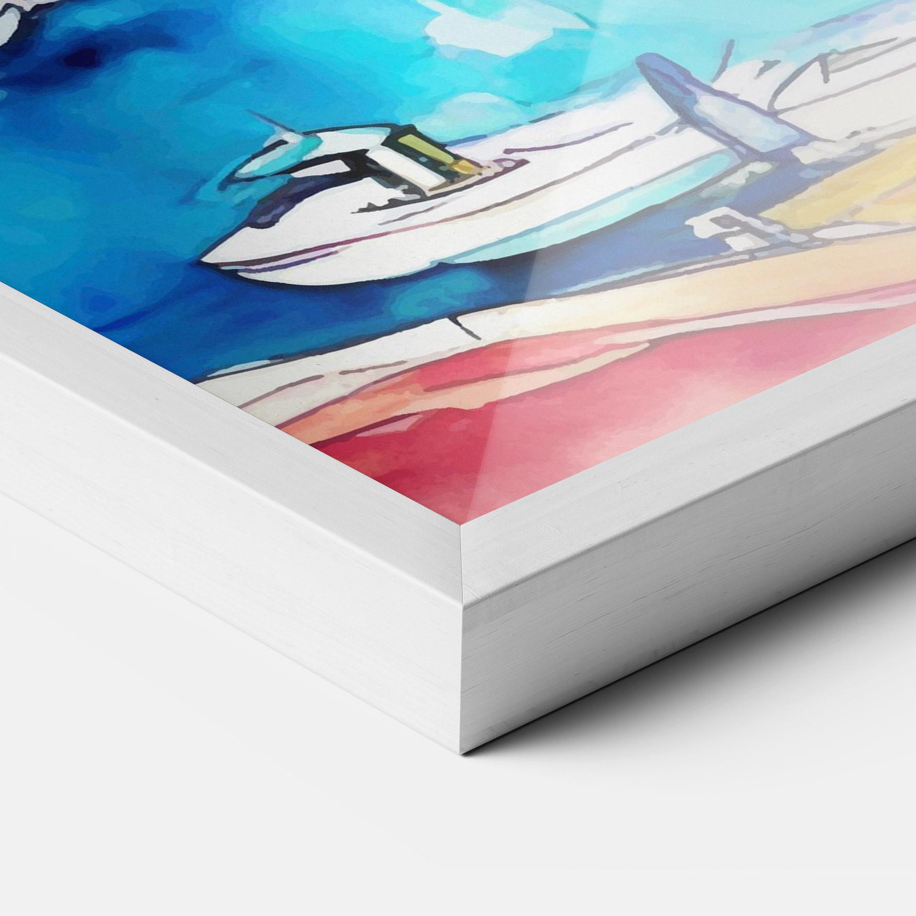 Gerahmte Poster French City mockup 3