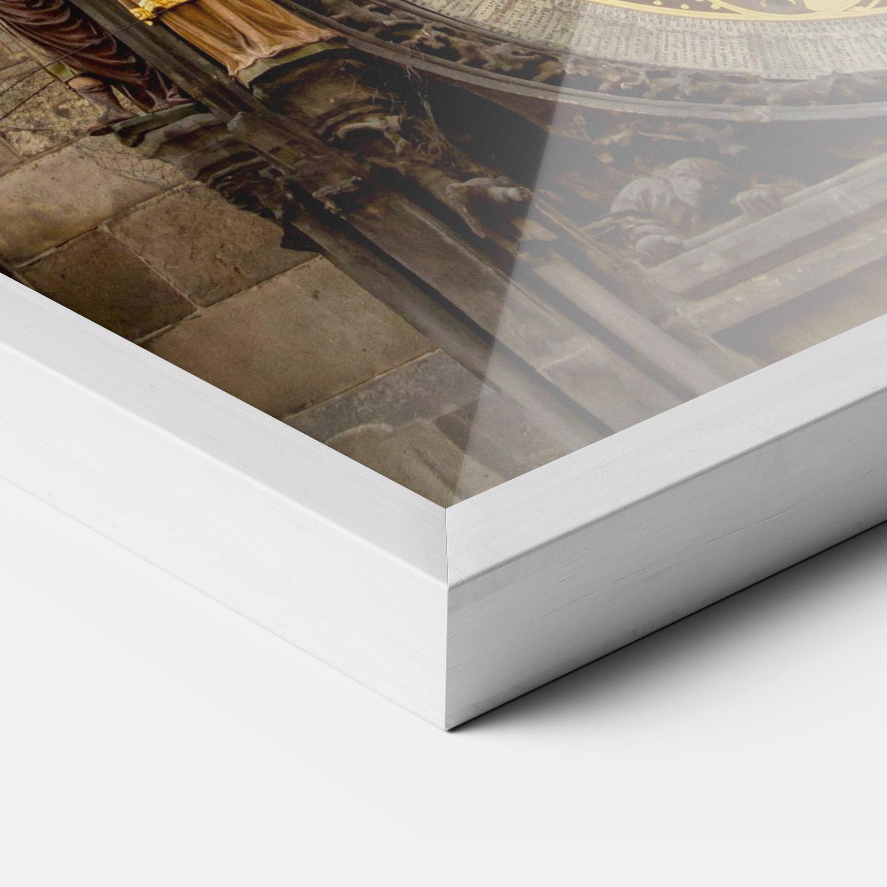 Gerahmte Poster Prague Clock mockup 3