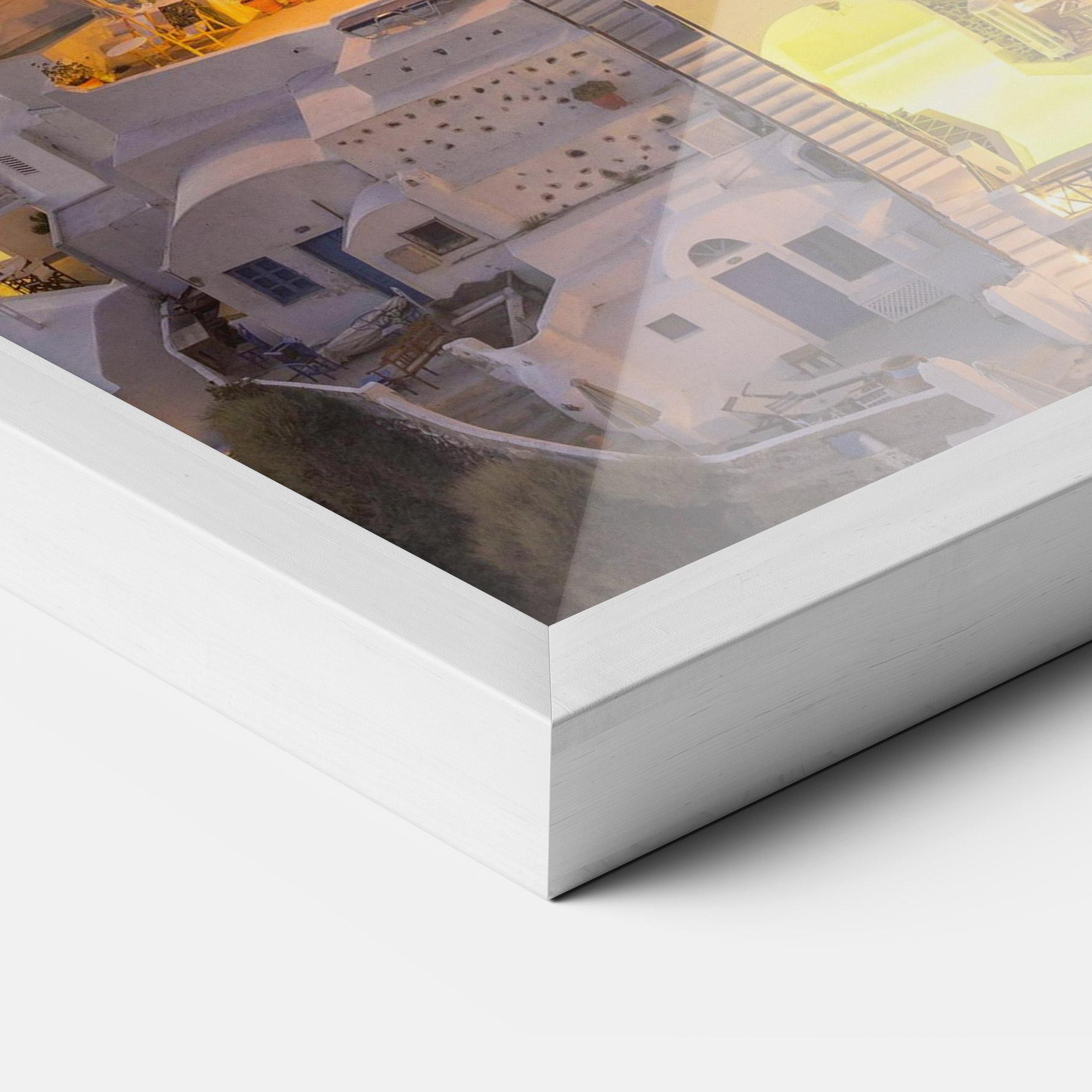 Gerahmte Poster Santorini Greece mockup 3
