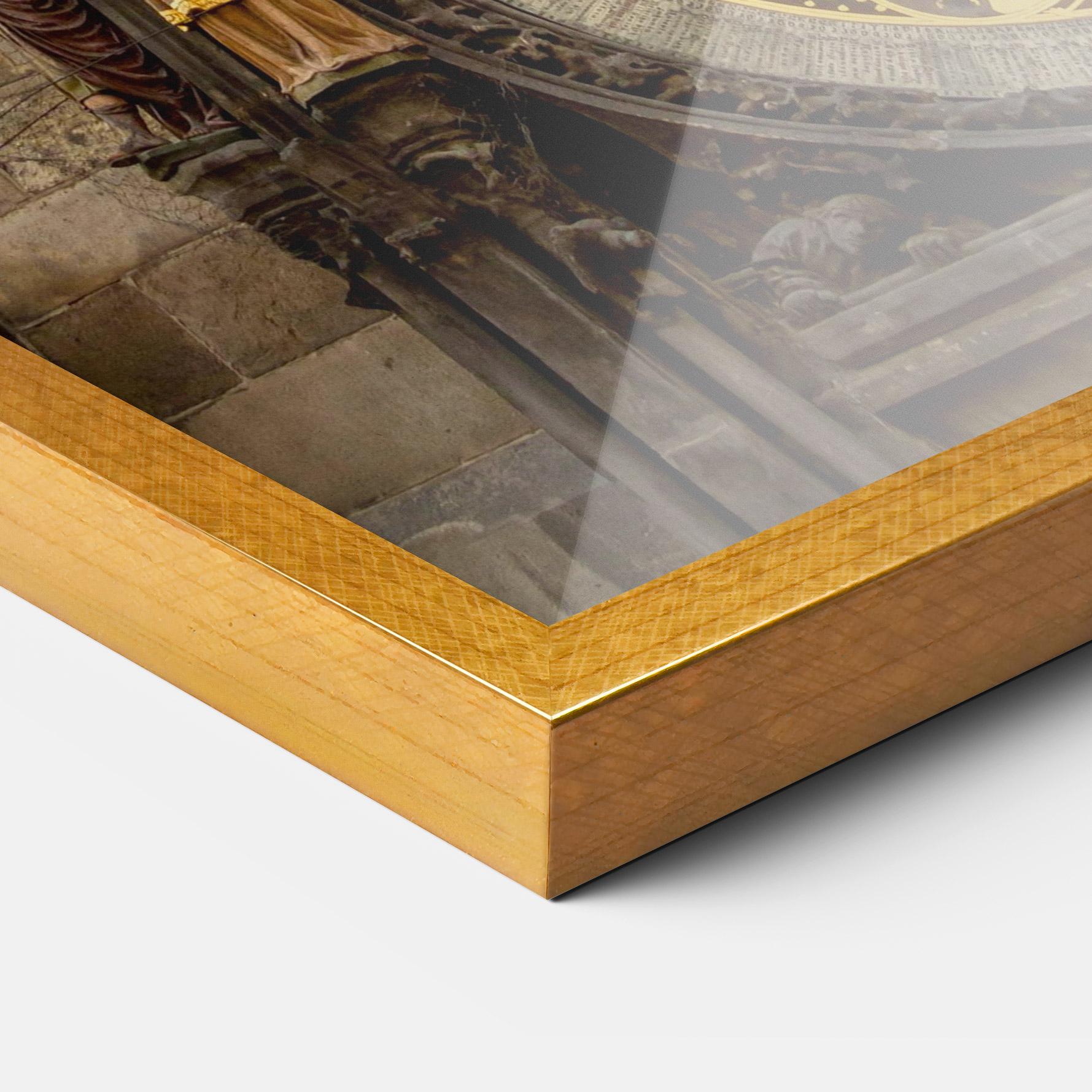 Gerahmte Poster Prague Clock mockup 3