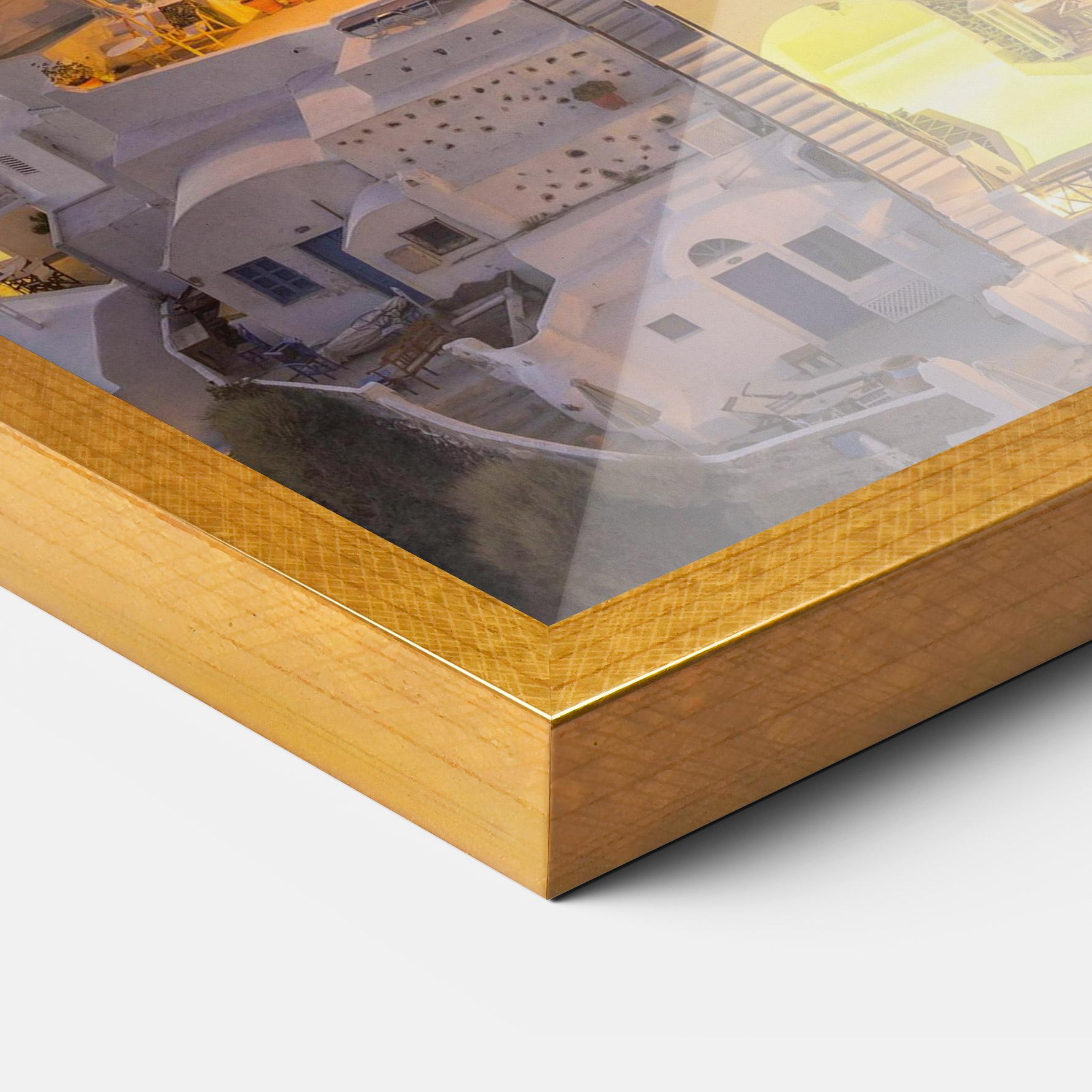 Gerahmte Poster Santorini Greece mockup 3