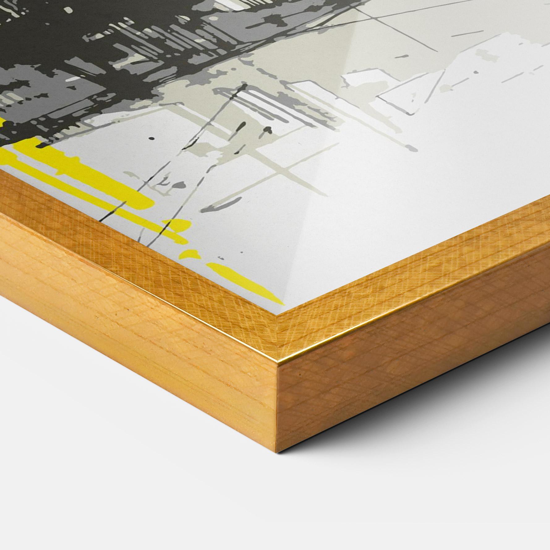 Gerahmte Poster Yellow Colosseum mockup 3