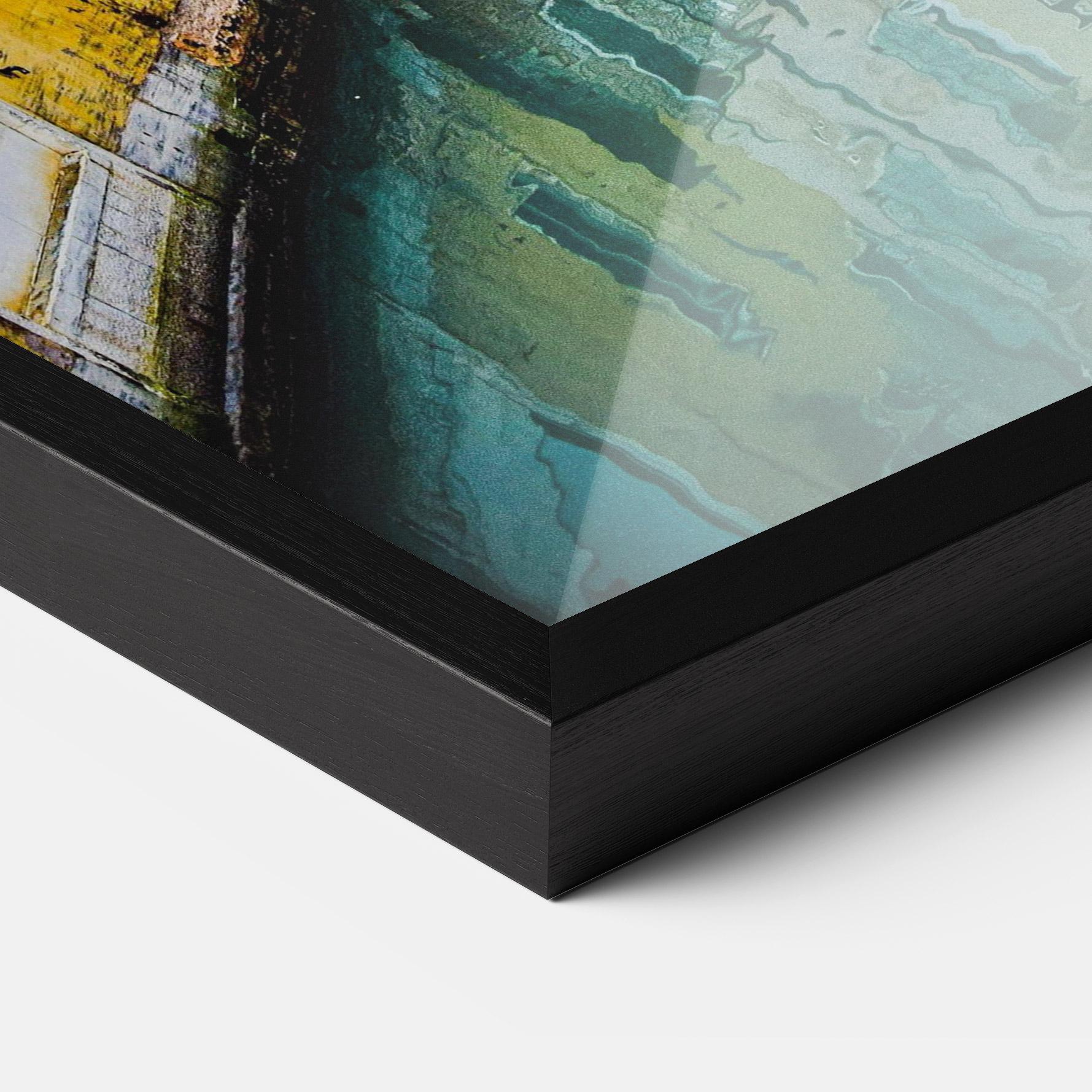 Gerahmte Poster Colorful Water Building mockup 3