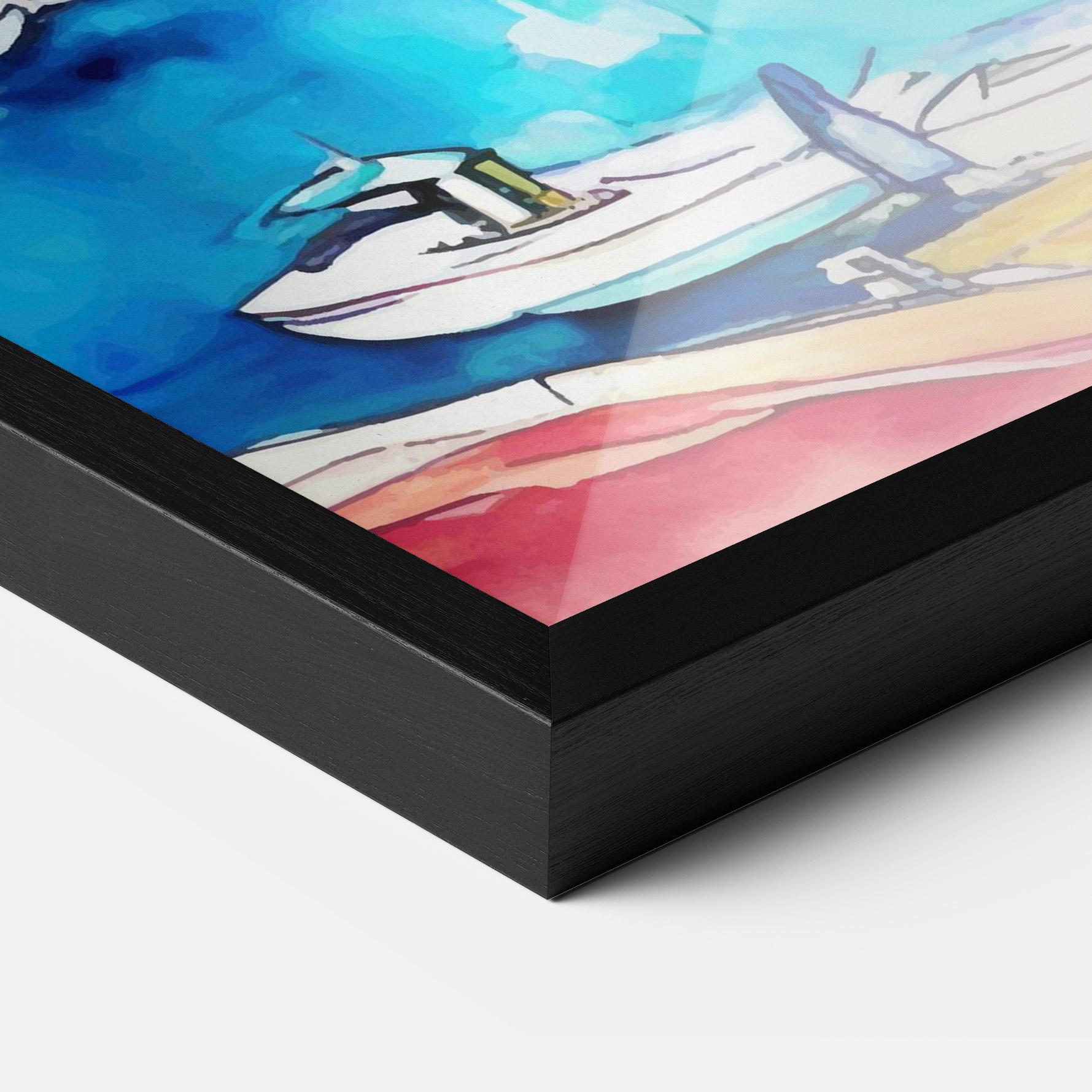 Gerahmte Poster French City mockup 3