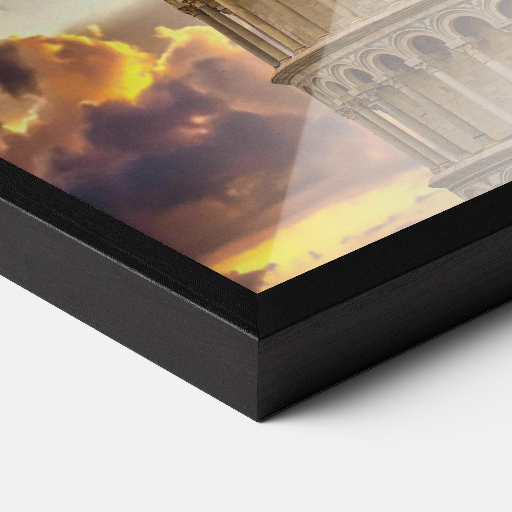 Gerahmte Poster Tower Of Pisa Sunset mockup 3