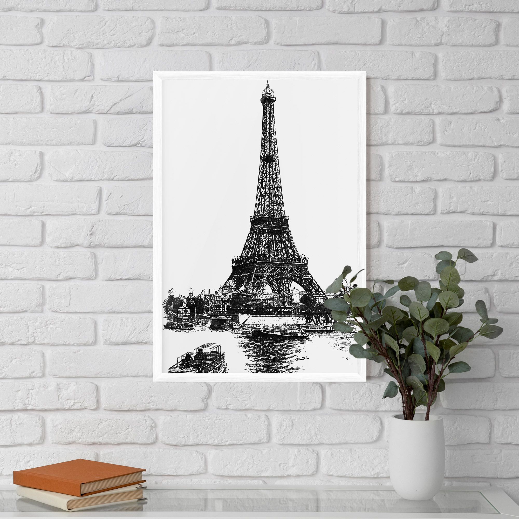 Eiffel Tower Drawing mockup 5
