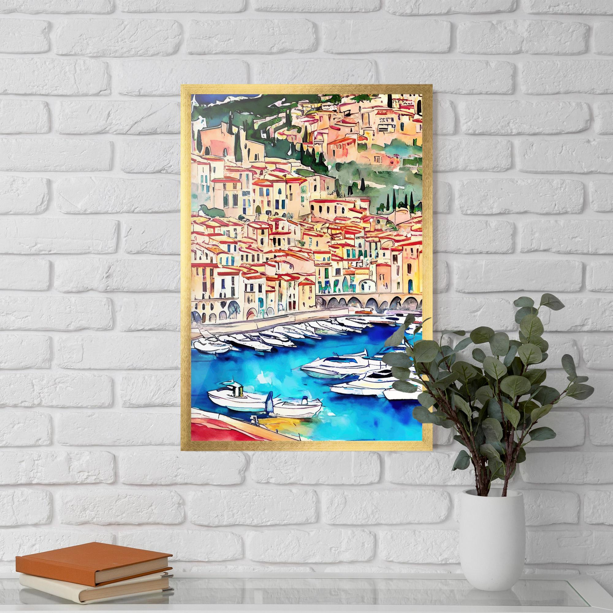 Gerahmte Poster French City mockup 5