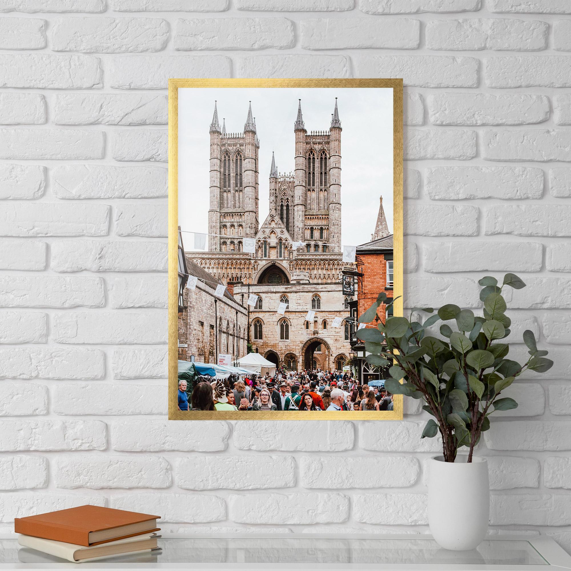 Gerahmte Poster Lincoln Cathedral mockup 5
