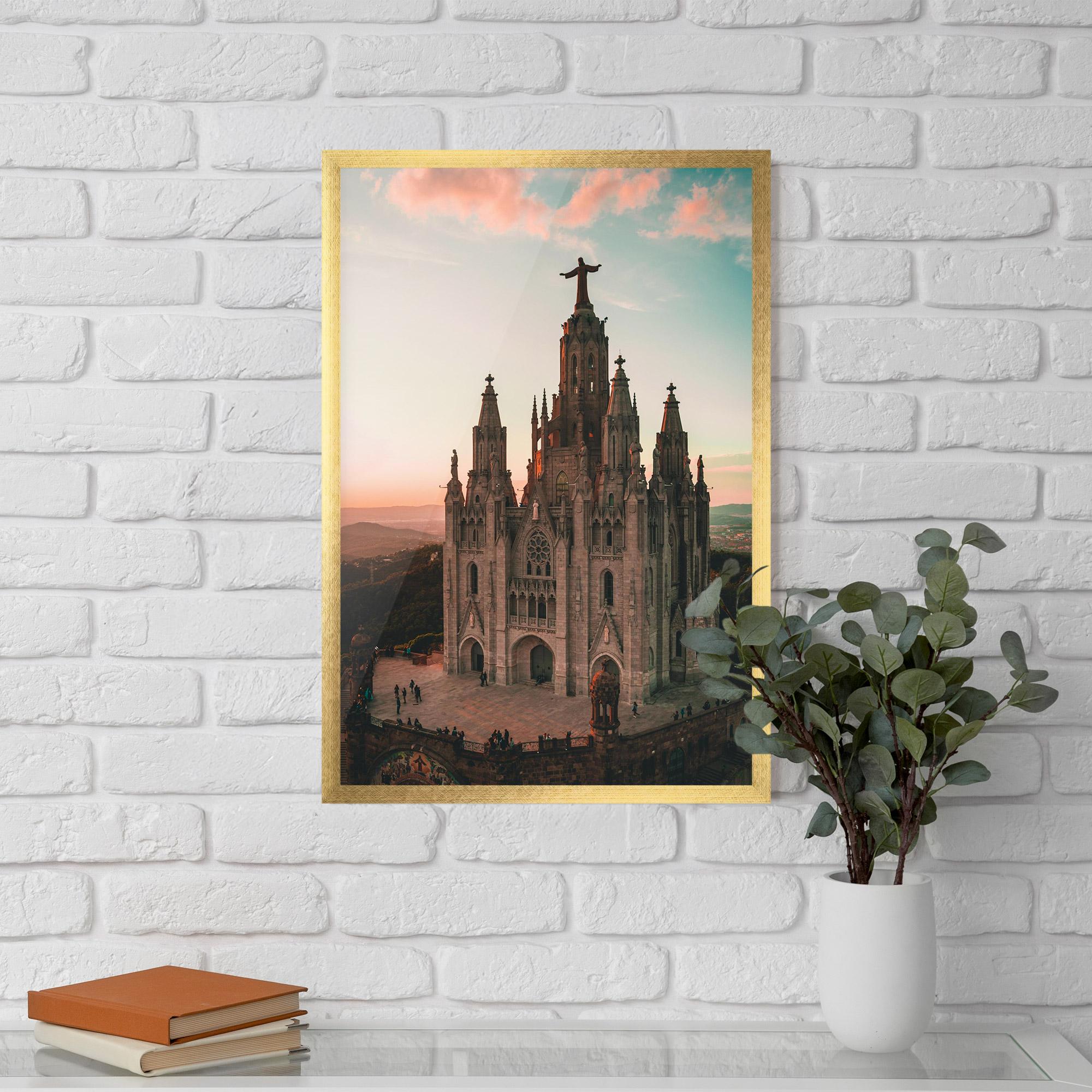Gerahmte Poster Tibidabo Barcelona mockup 5