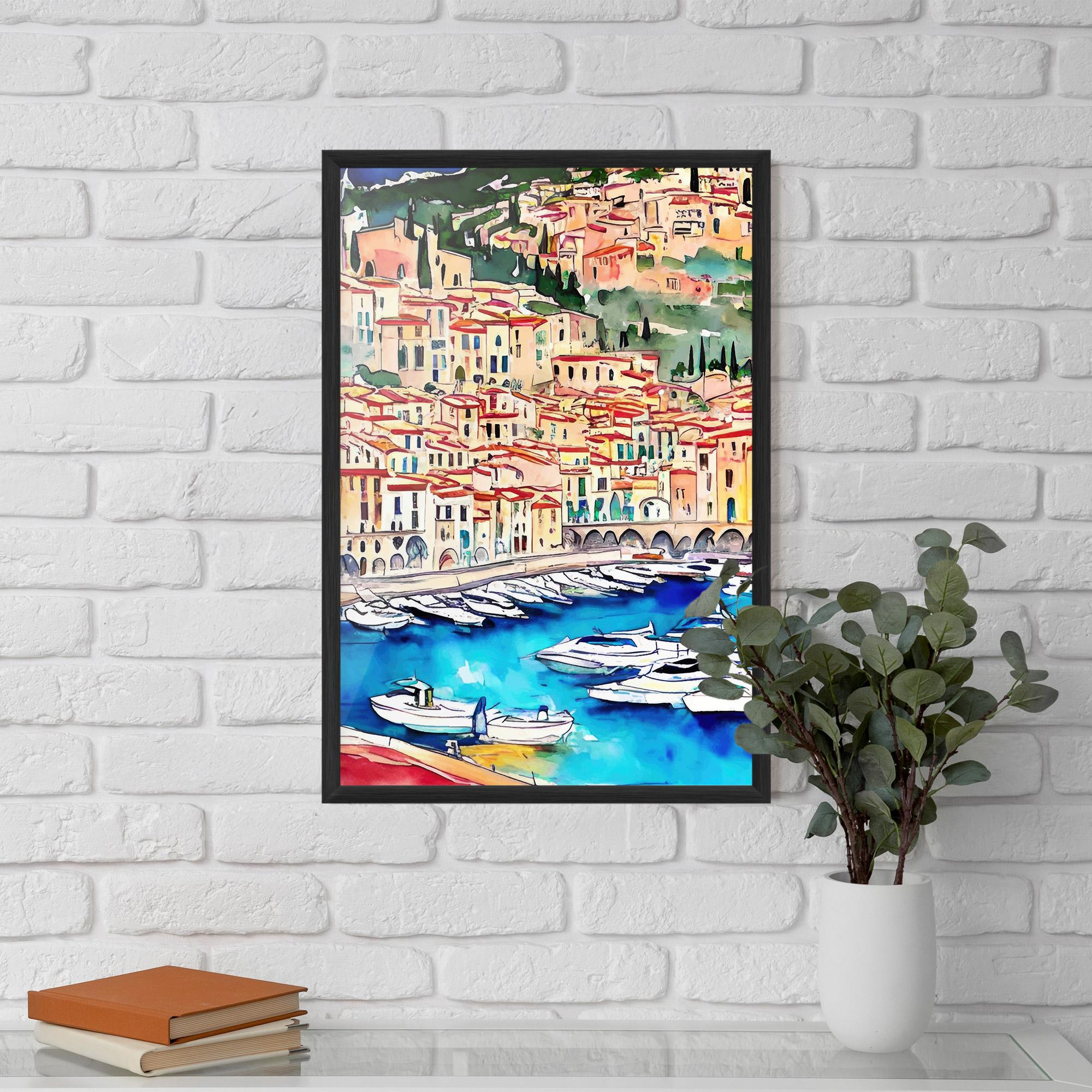 Gerahmte Poster French City mockup 5