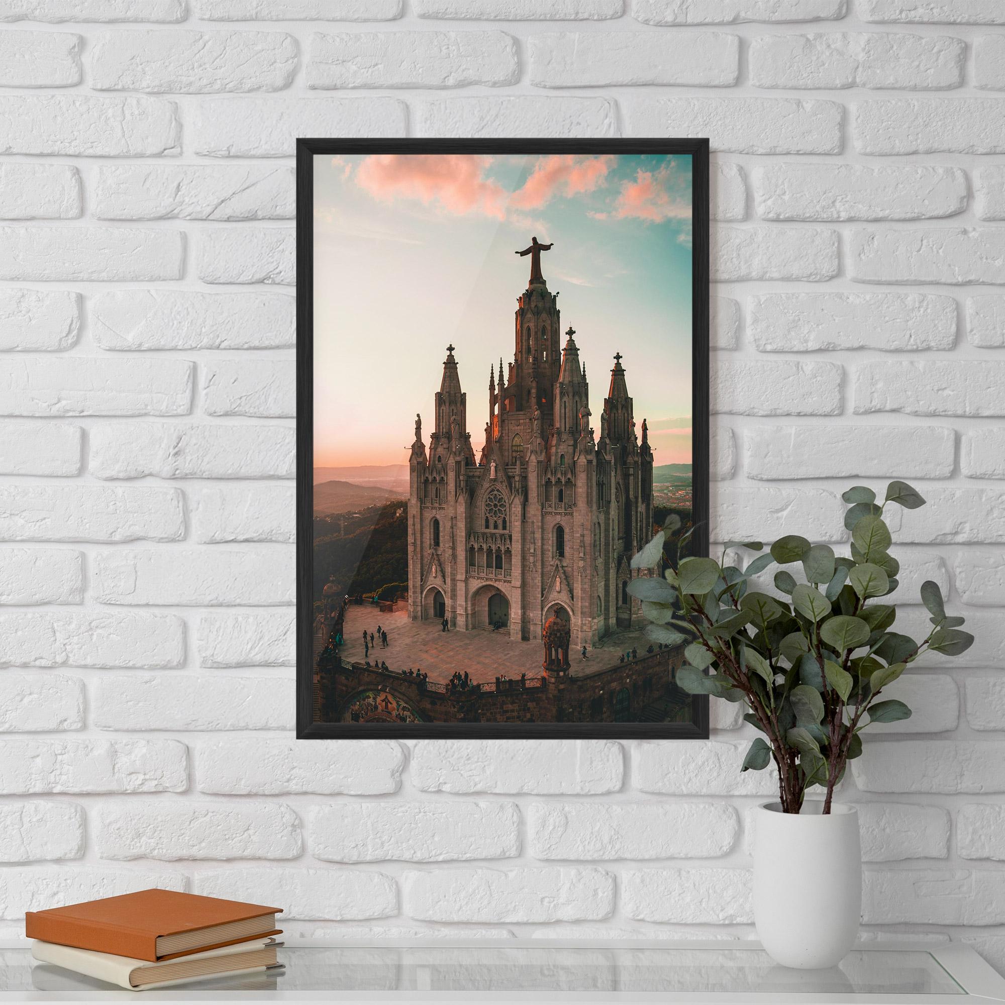 Gerahmte Poster Tibidabo Barcelona mockup 5