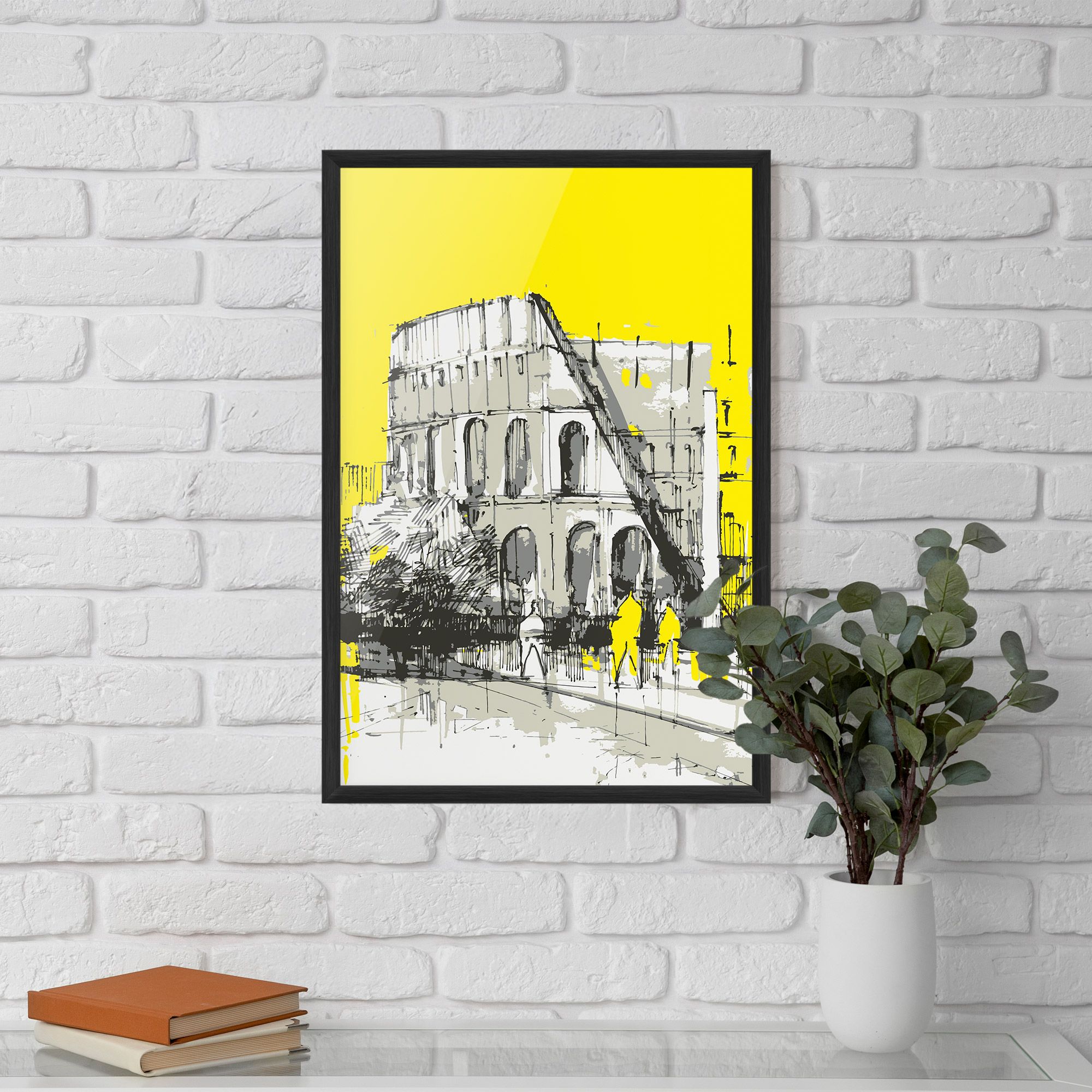 Yellow Colosseum mockup 5