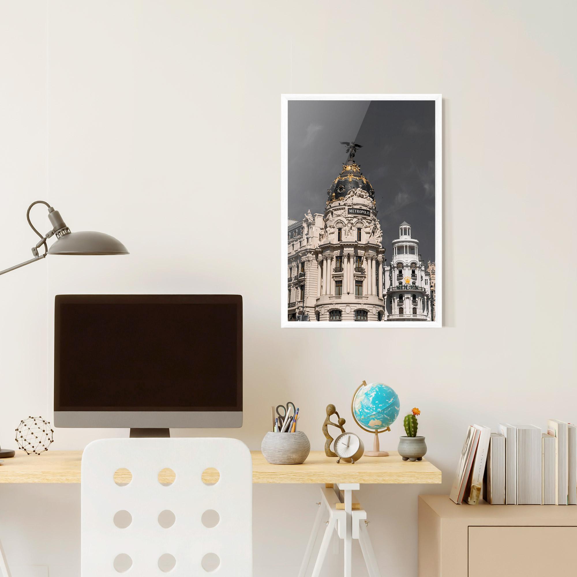 Gerahmte Poster Metropolis Building mockup 6
