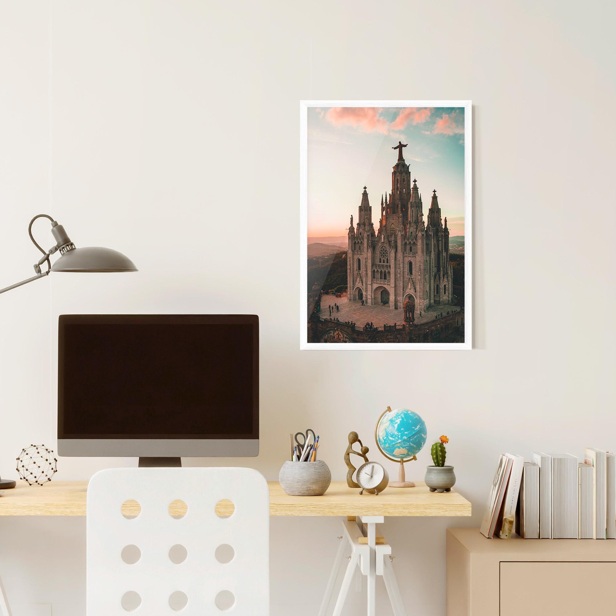 Gerahmte Poster Tibidabo Barcelona mockup 6