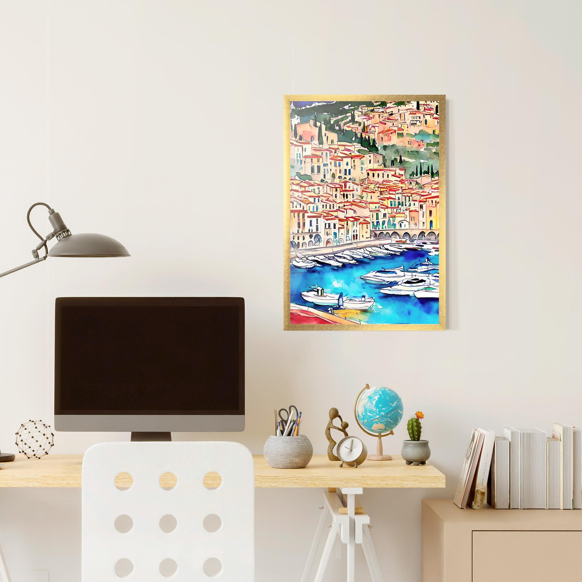 Gerahmte Poster French City mockup 6