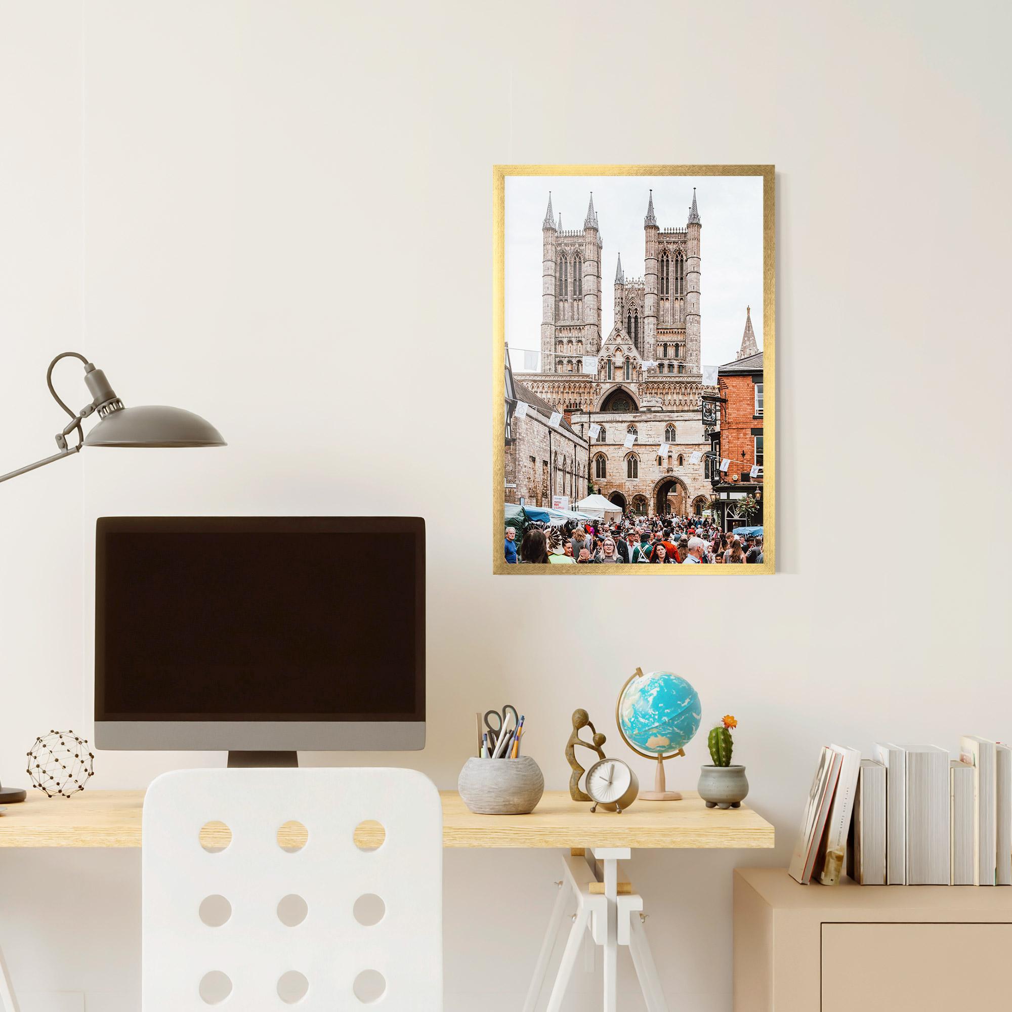 Gerahmte Poster Lincoln Cathedral mockup 6