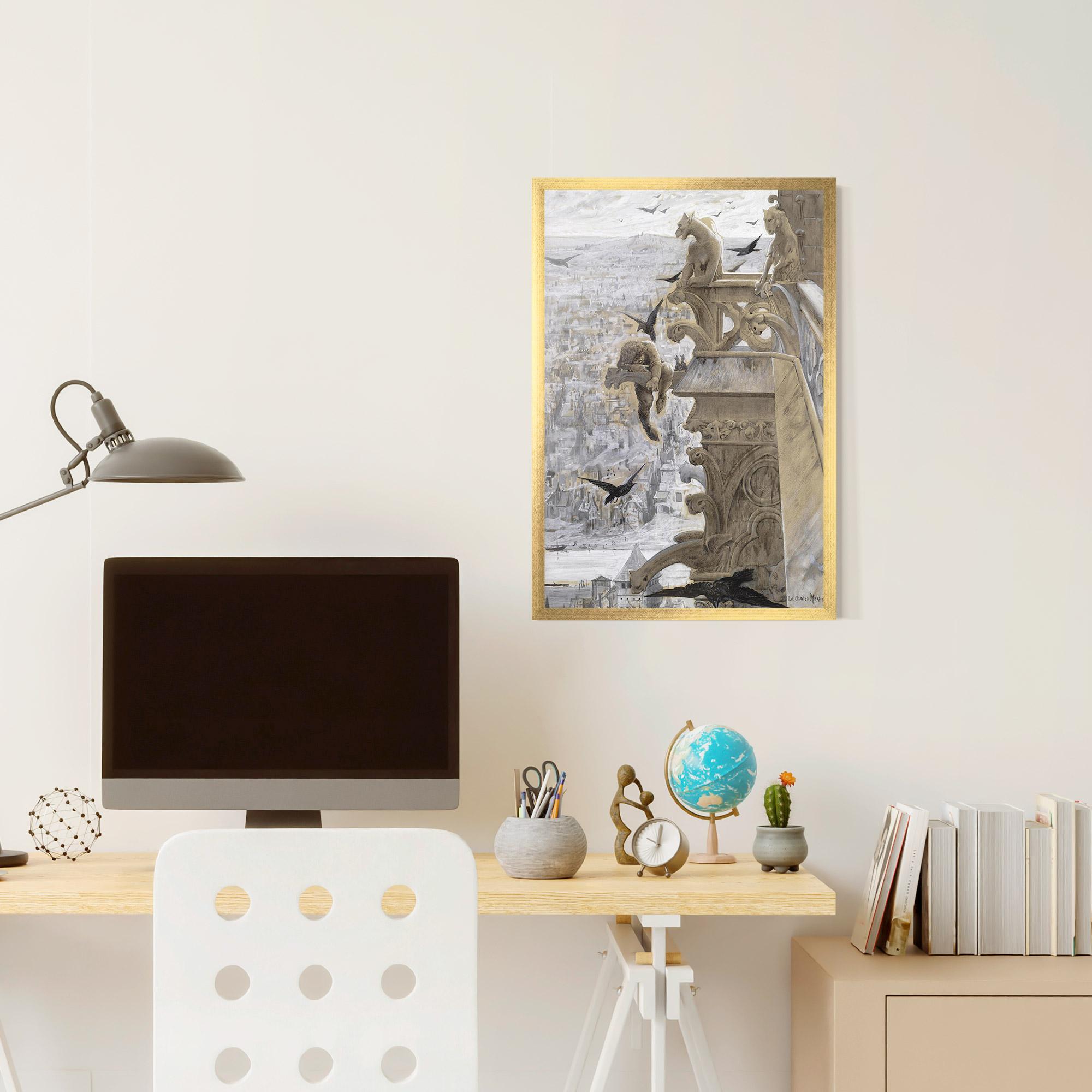 Gerahmte Poster Notre Dame mockup 6